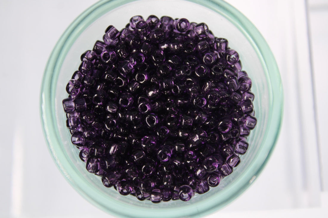 Japanese Seed Beads Amethyst Translucent Size 8/0 (10g)