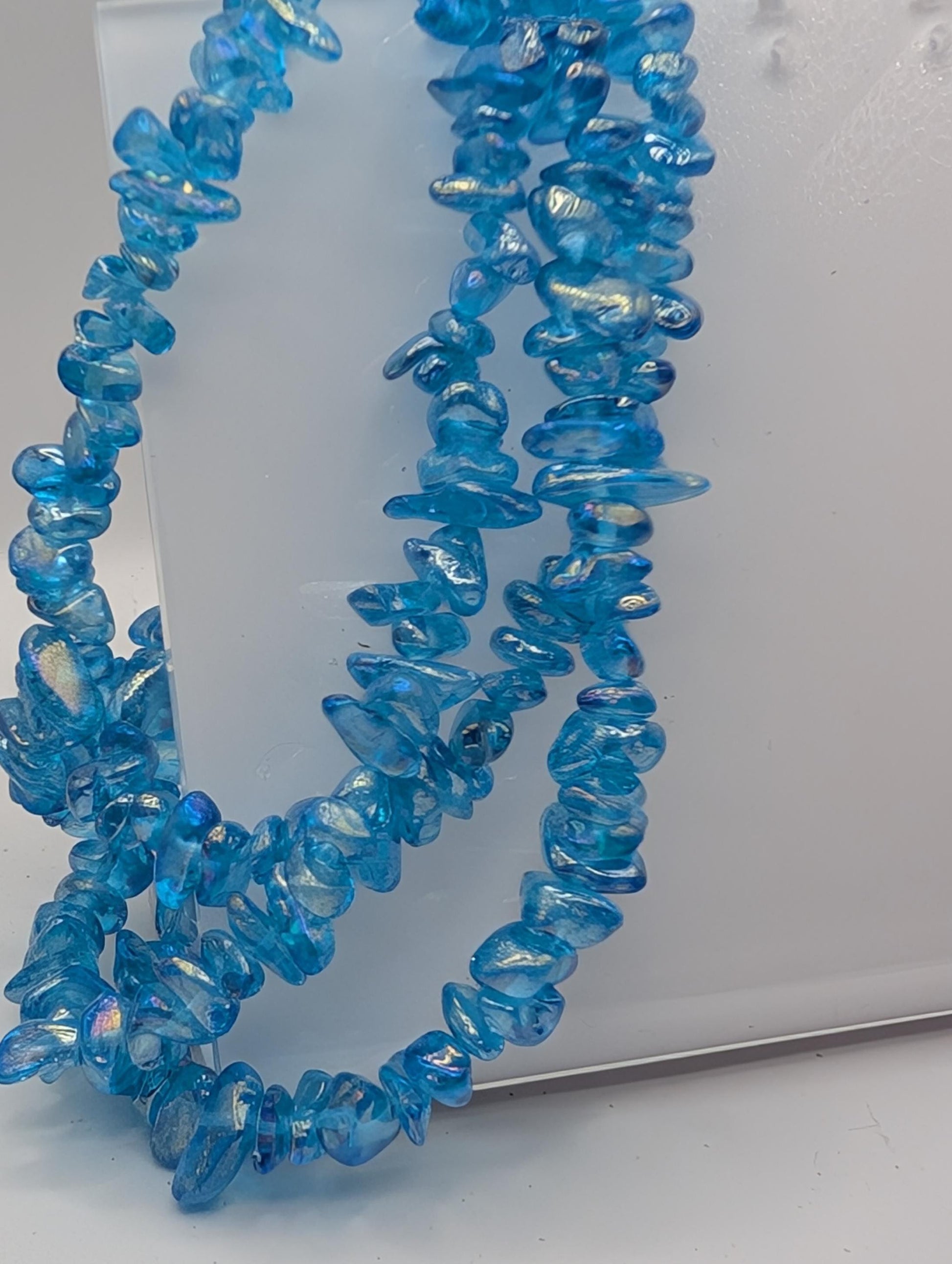 36" Strands Glass Fire Polished Chip Beads For Jewelry Making and Crafts