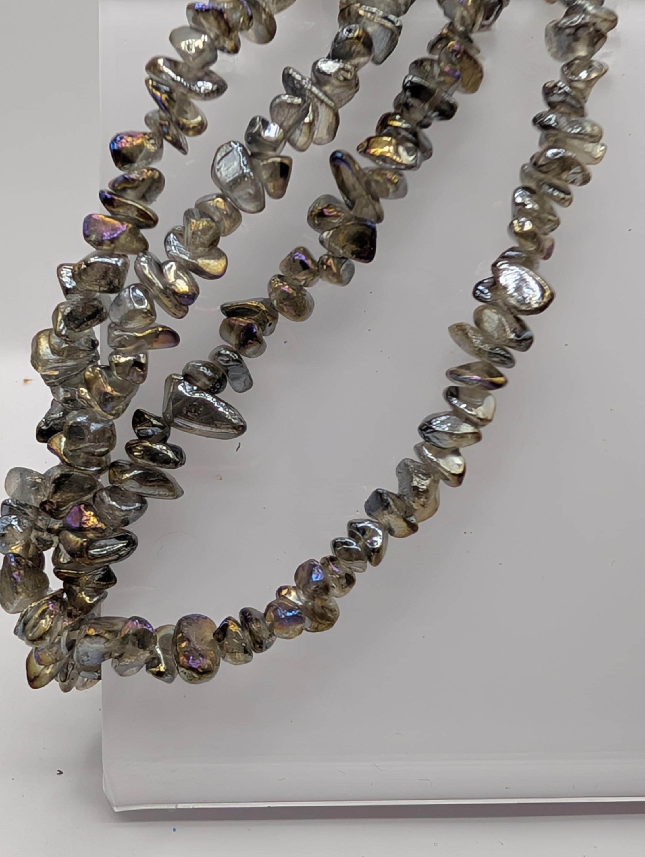 36" Strands Glass Fire Polished Chip Beads For Jewelry Making and Crafts