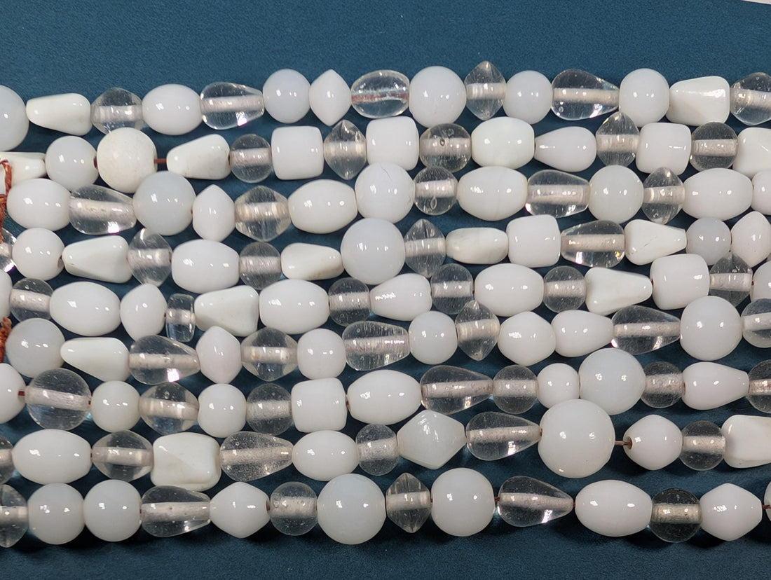 Glass Beads for Jewelry: Handmade Black & White Lampwork - Artisan Craft