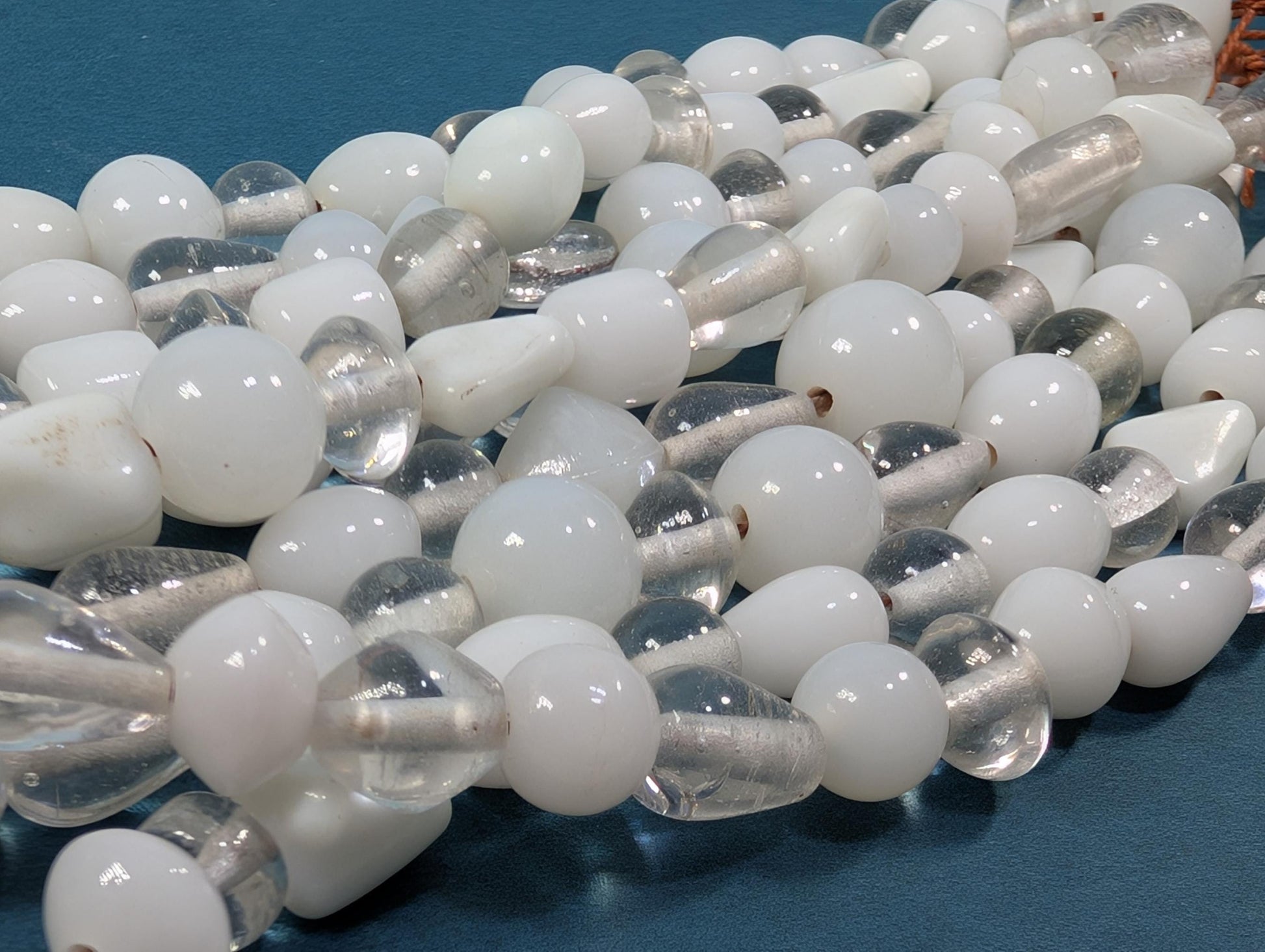 Glass Beads for Jewelry: Handmade Black & White Lampwork - Artisan Craft