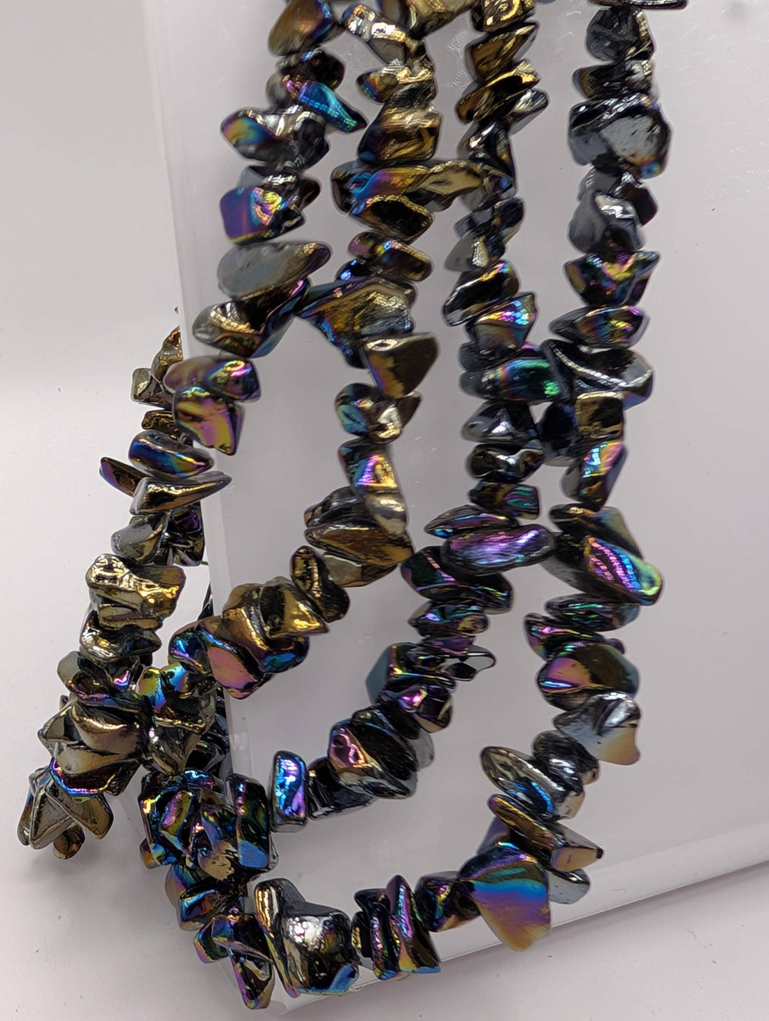 36" Strands Glass Fire Polished Chip Beads For Jewelry Making and Crafts