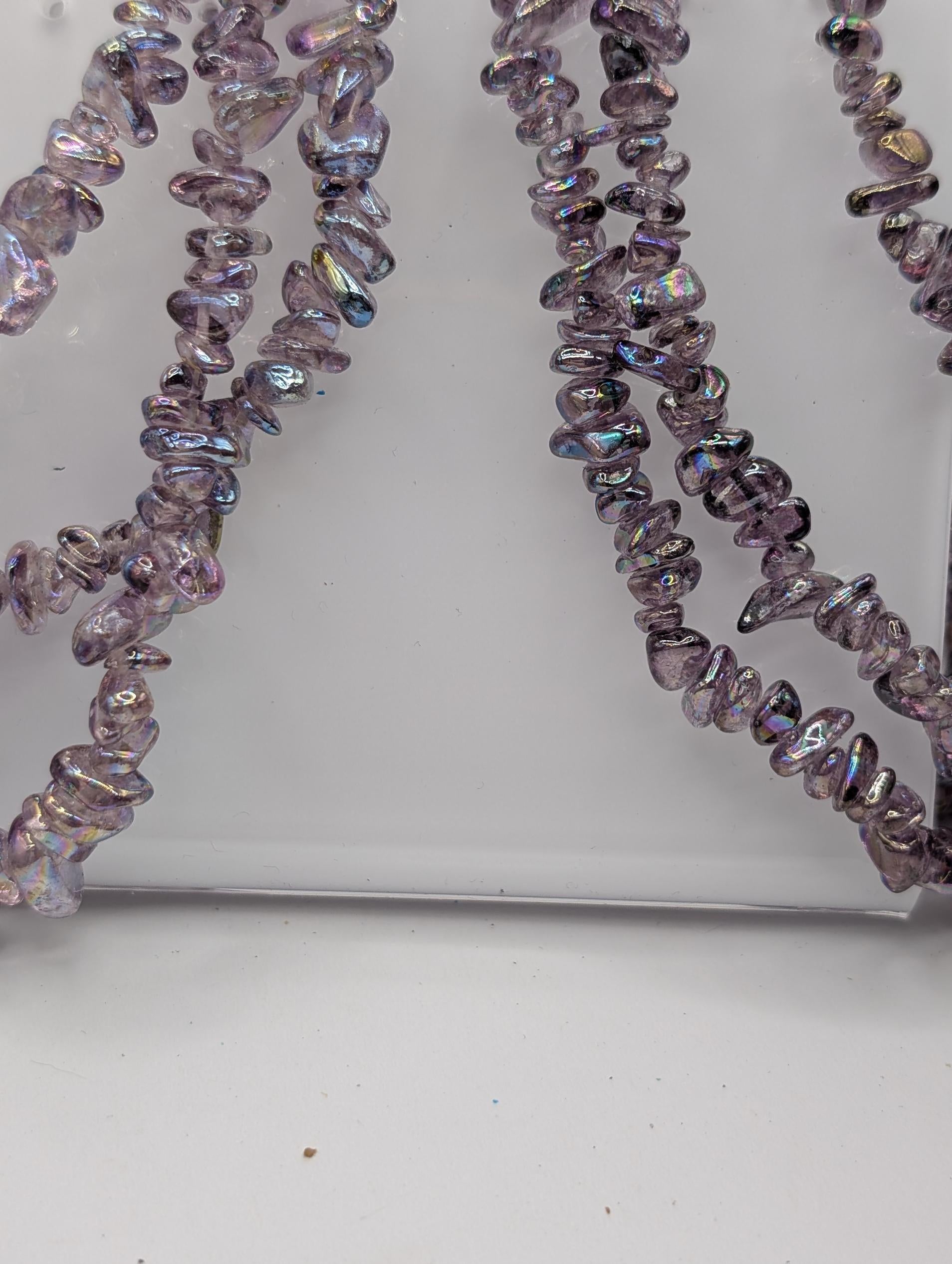 36" Strands Glass Fire Polished Chip Beads For Jewelry Making and Crafts