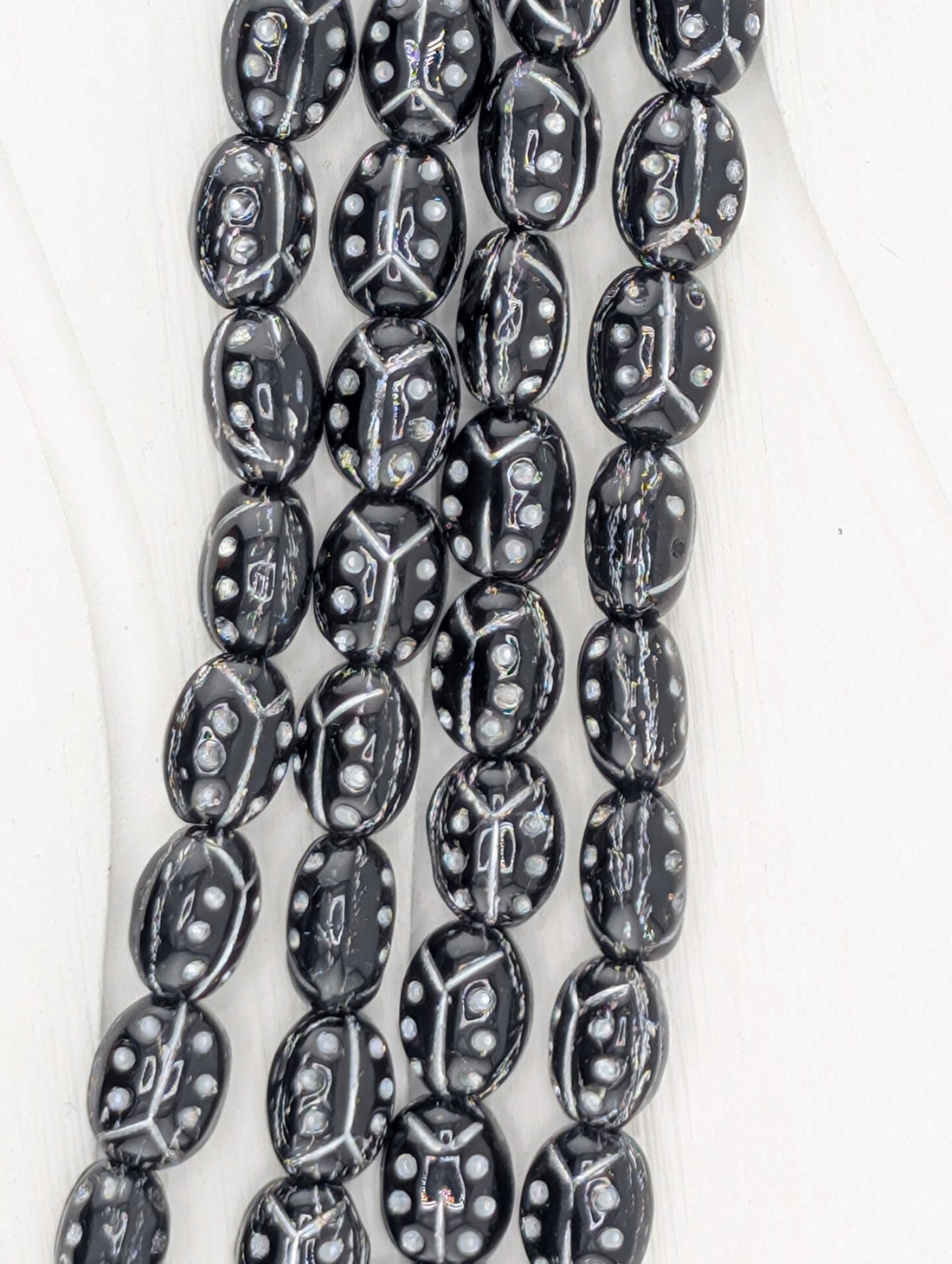 Czech Ladybug Beads (25 pcs)