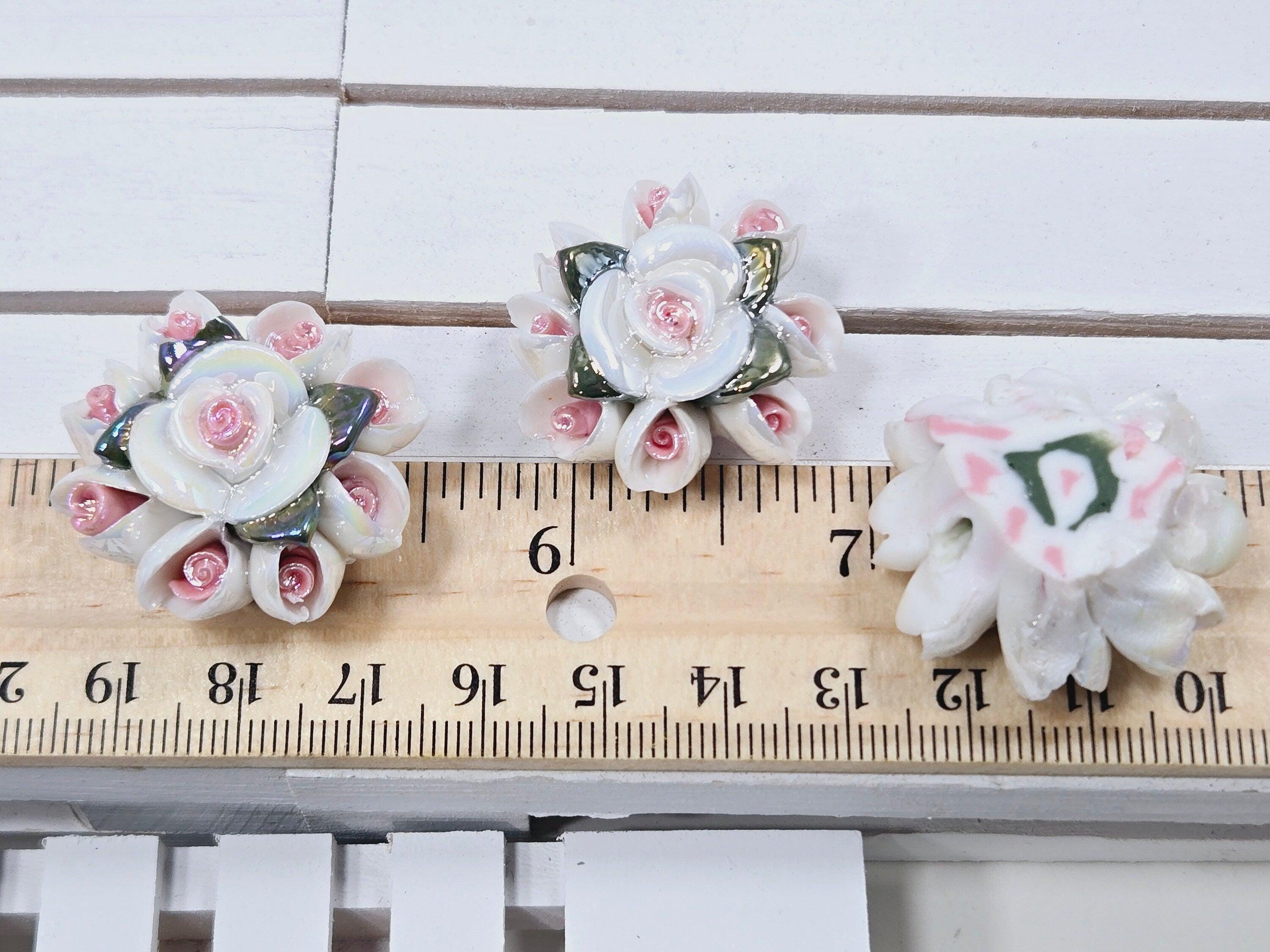 Glass flower Focal Beads for Jewelry Making And Crafting (Set of 2)