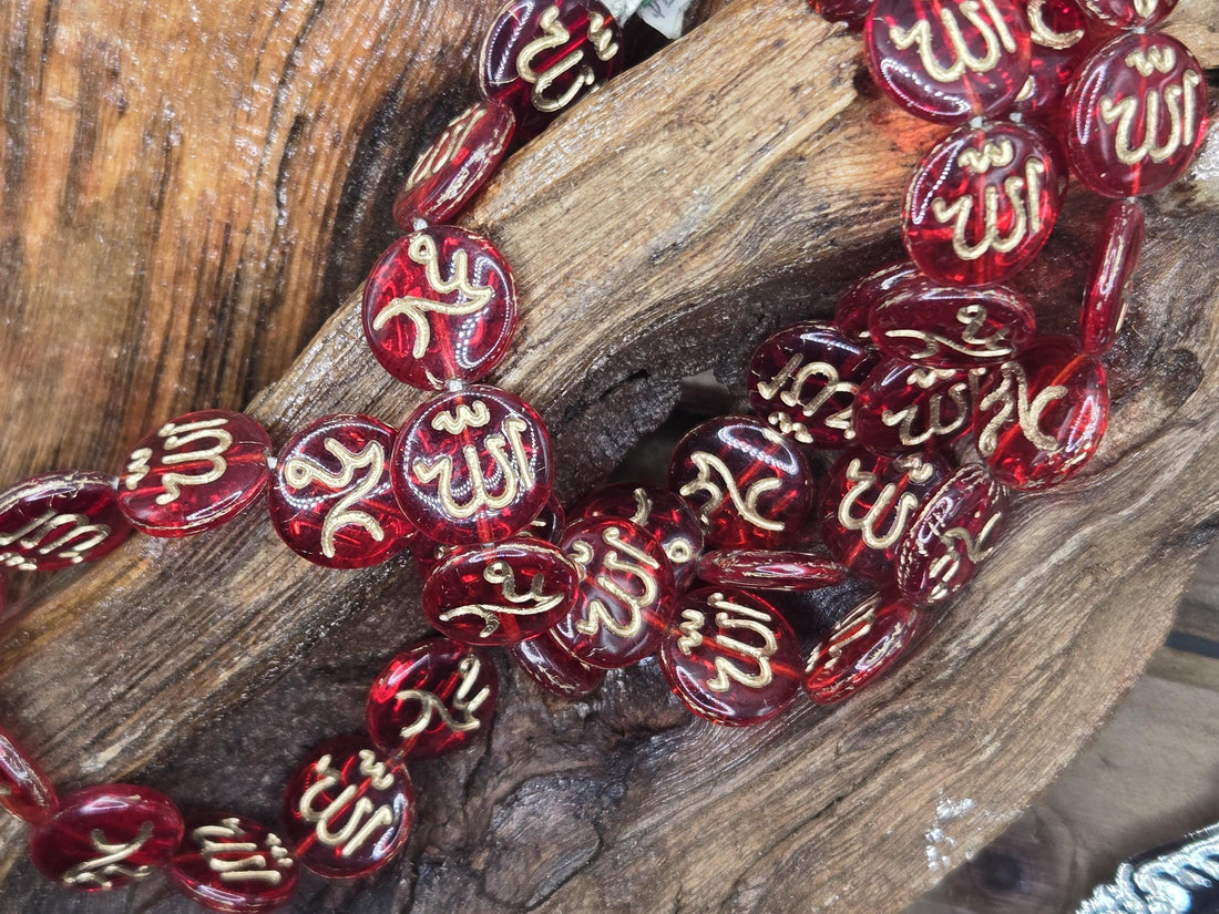 Feng Shui Beads: Vintage Czech Glass Coin Style (8mm, 24" Strand)