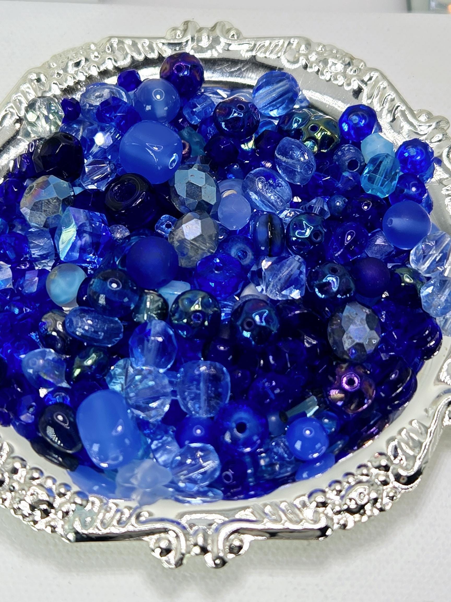 Learise Exclusive "Berry Blue" Glass Bead Soup Mix (30g Pkg)