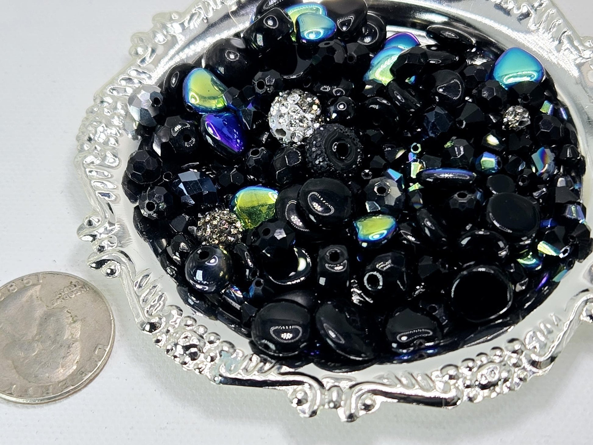 Learise Exclusive "Little Black Dress" Glass Bead Soup Mix (30g Pkg)