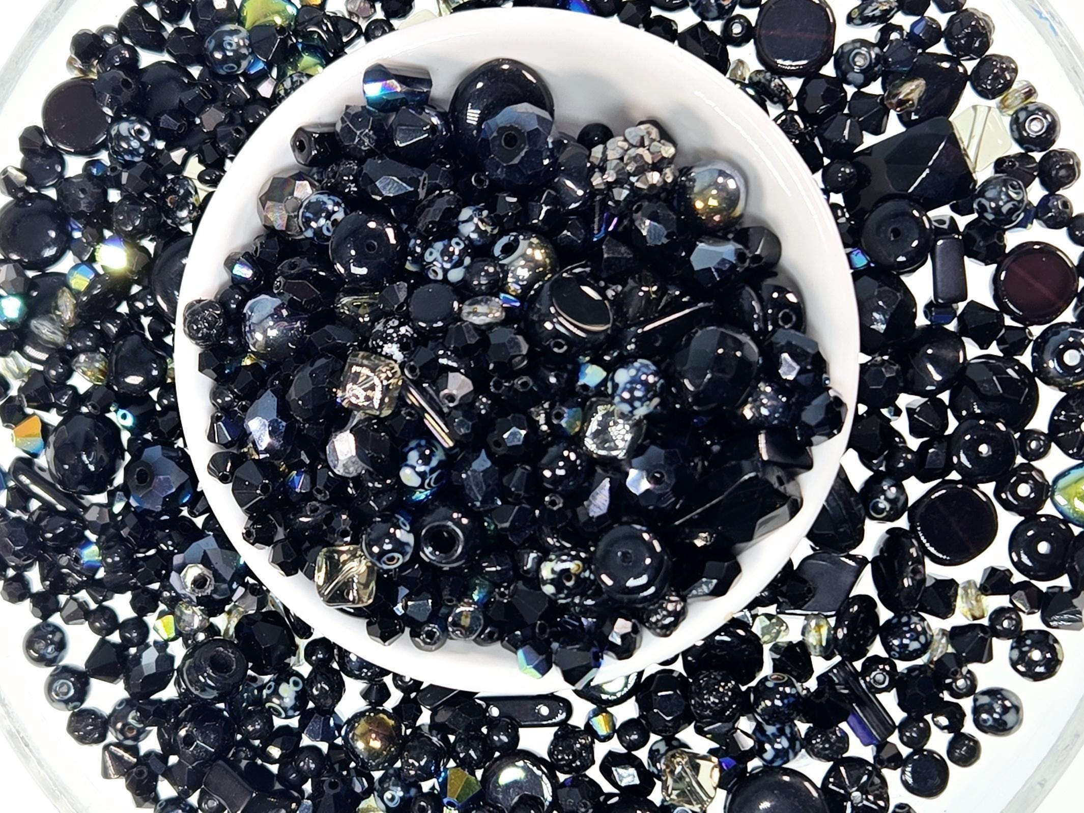 Learise Exclusive "Little Black Dress" Glass Bead Soup Mix (30g Pkg)