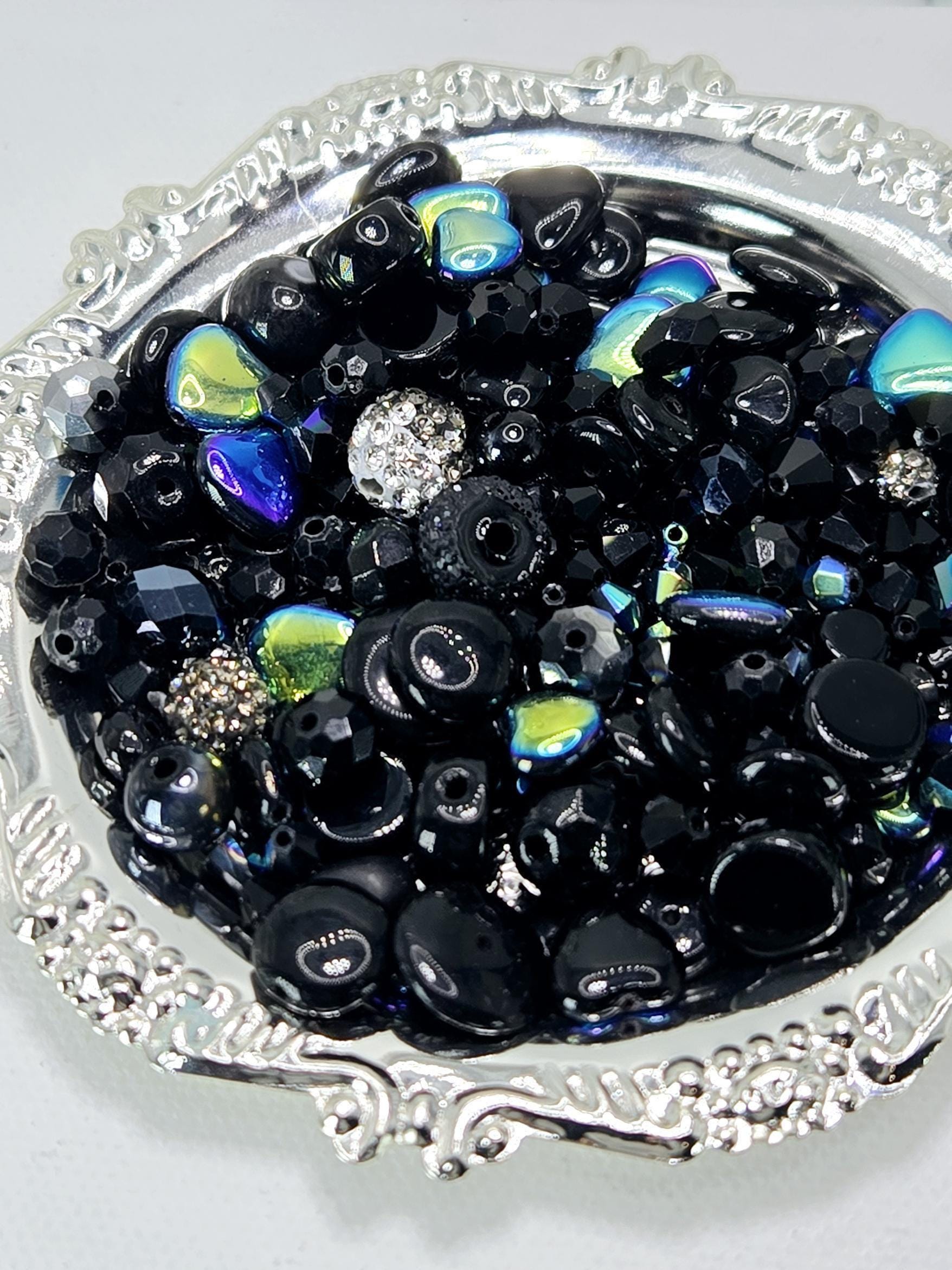 Learise Exclusive "Little Black Dress" Glass Bead Soup Mix (30g Pkg)