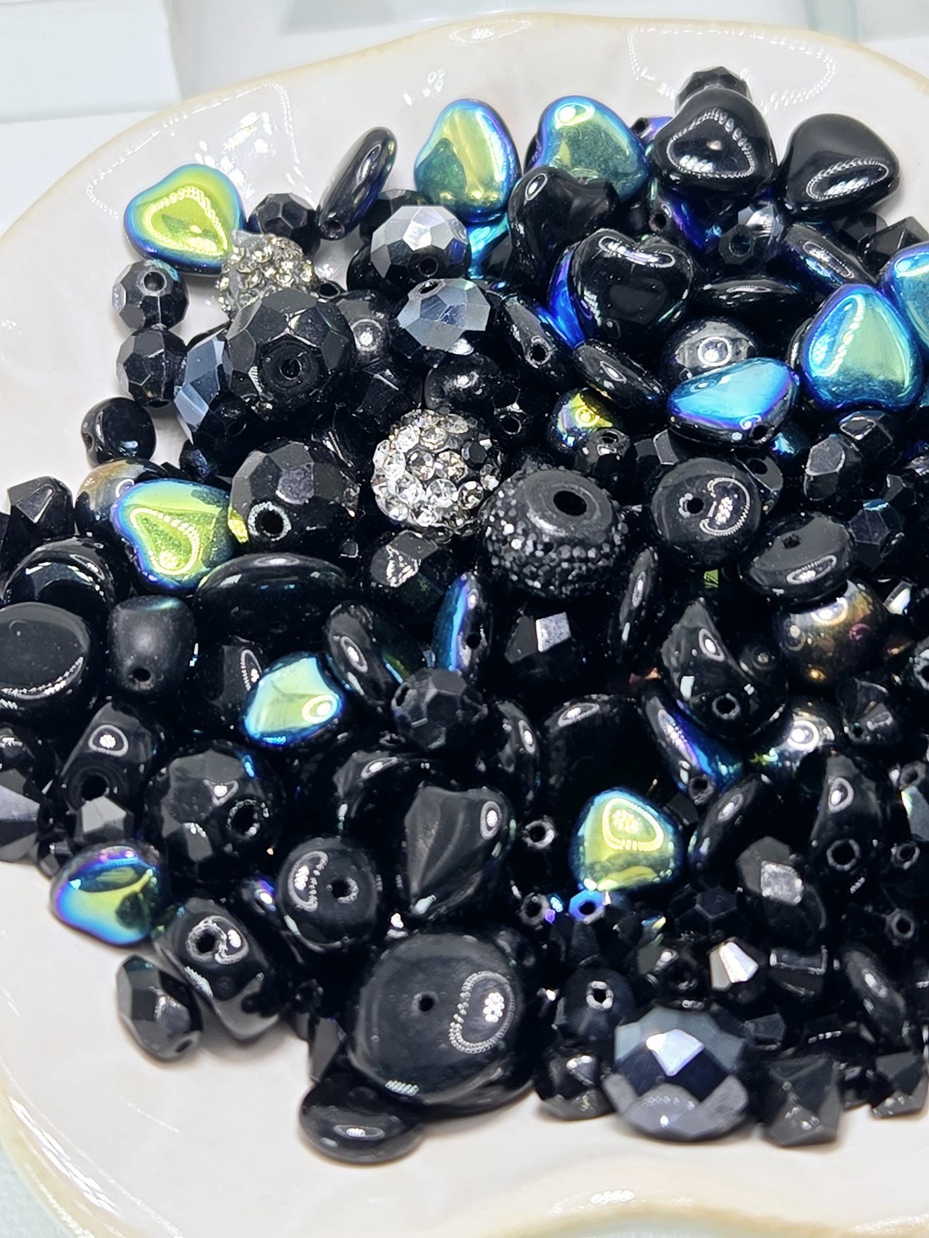 Learise Exclusive "Little Black Dress" Glass Bead Soup Mix (30g Pkg)