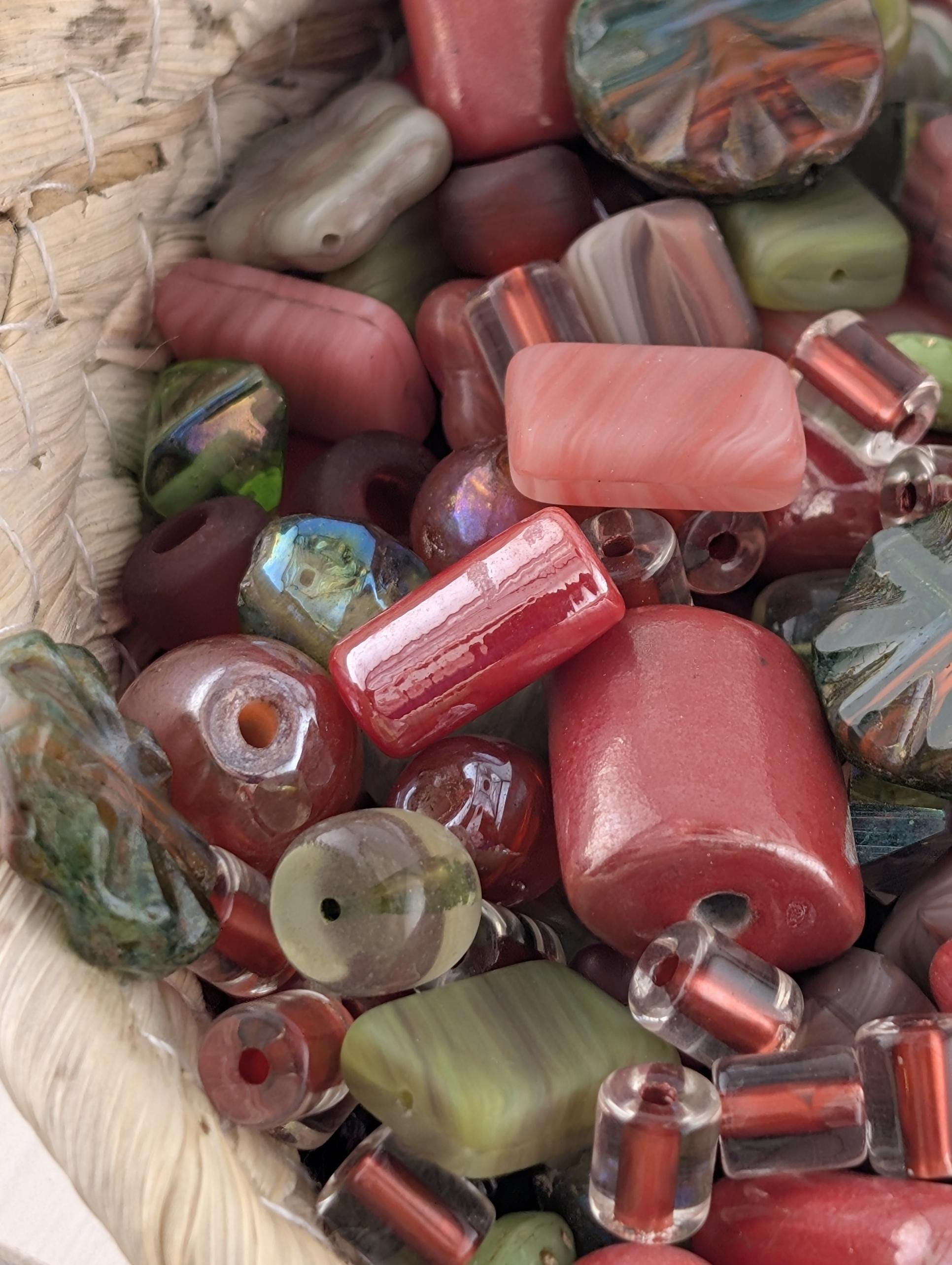 Exclusive "Bo-ho-ho-ho Christmas" Pressed Glass Czech Bead Mix (30g pkg)