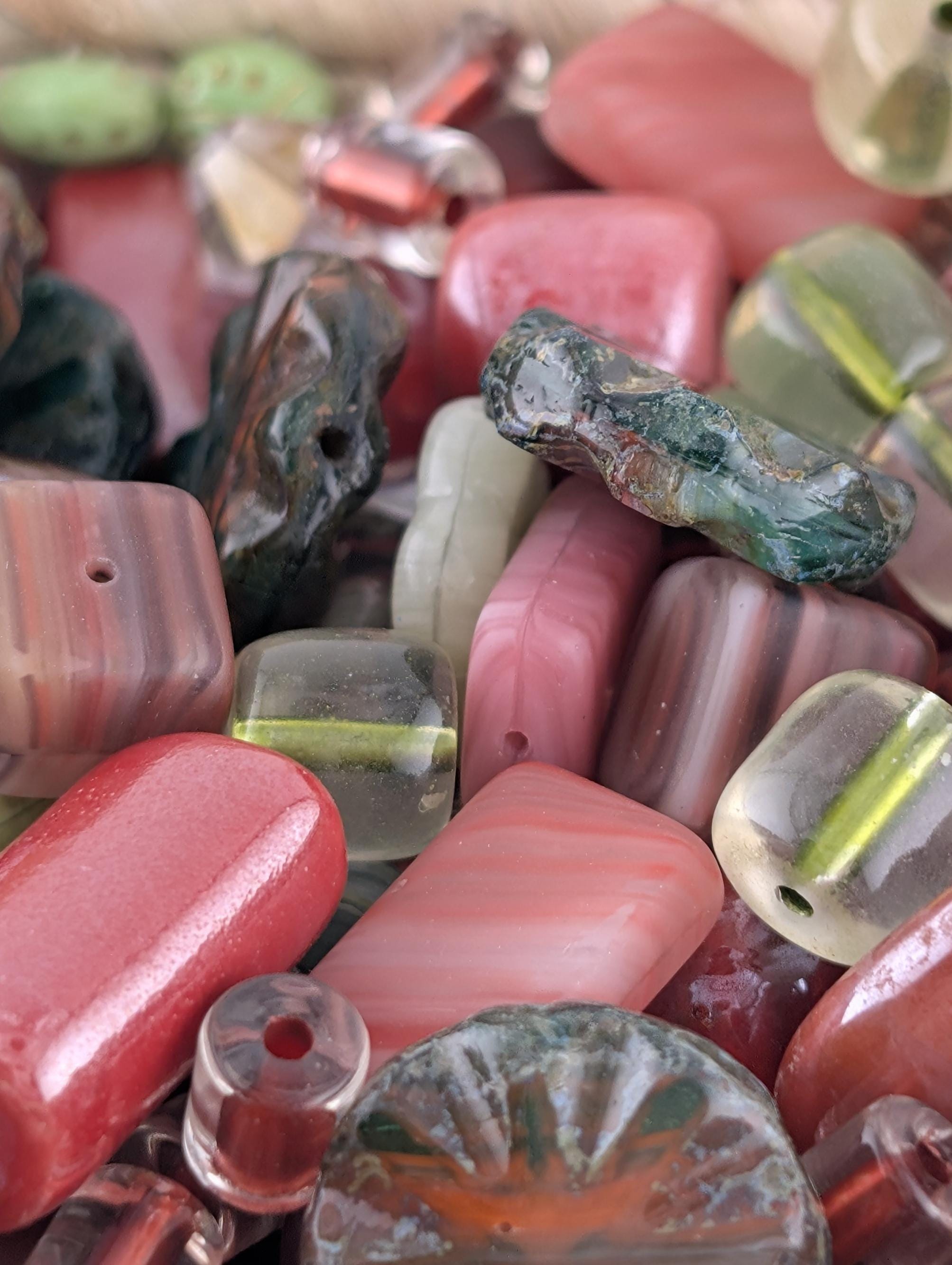 Exclusive "Bo-ho-ho-ho Christmas" Pressed Glass Czech Bead Mix (30g pkg)