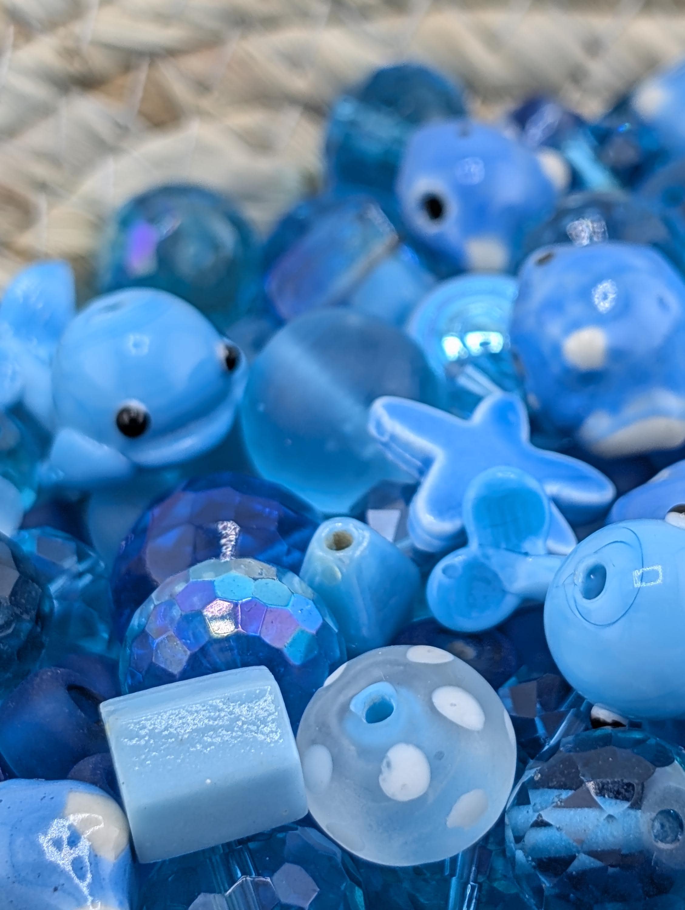 2oz Glass Beads Mix "Whale Tale" Glass Bead Mix