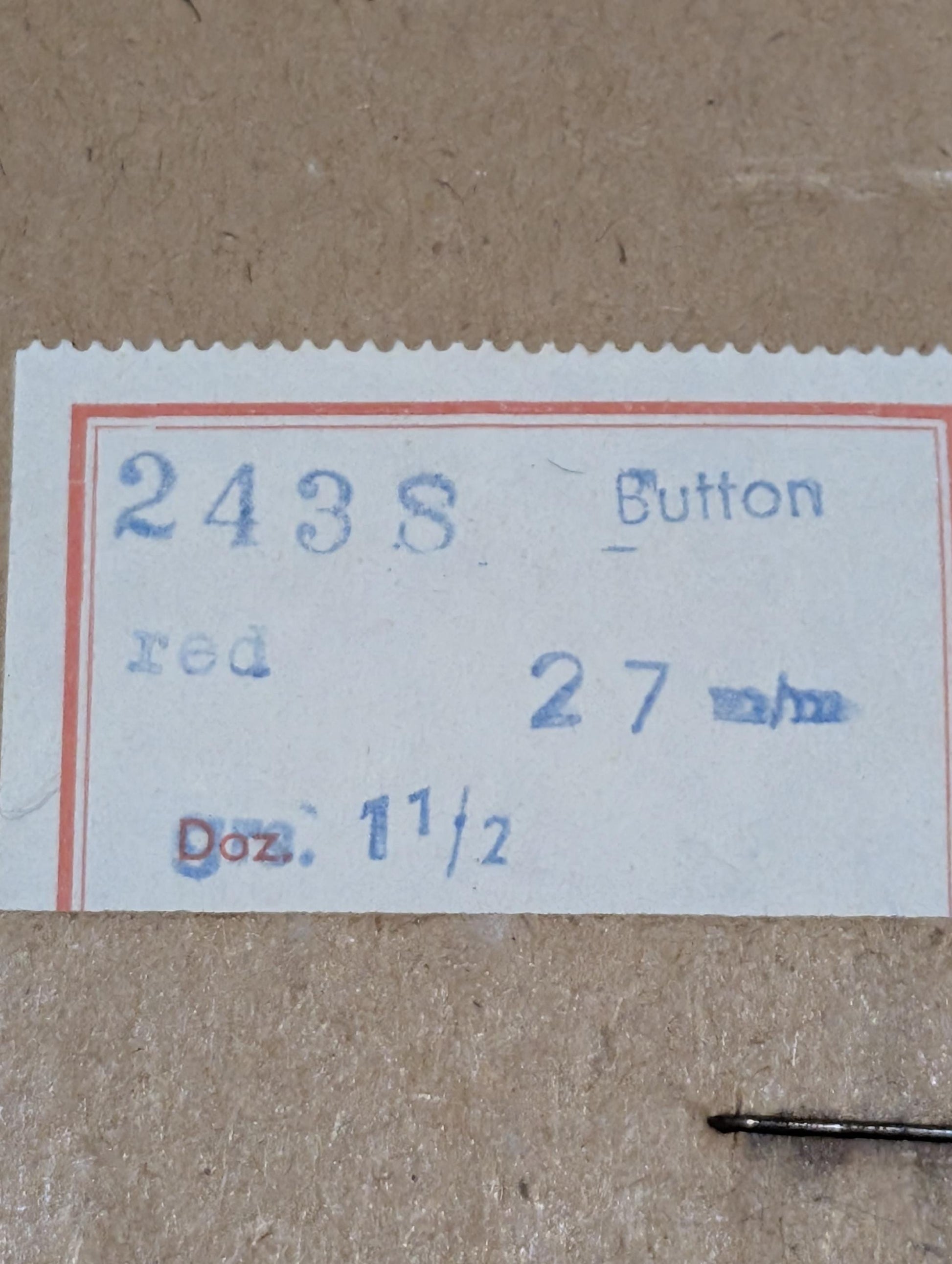 Vintage Red Glass Buttons, Faceted (27mm, Set of 4, 1949 Germany)