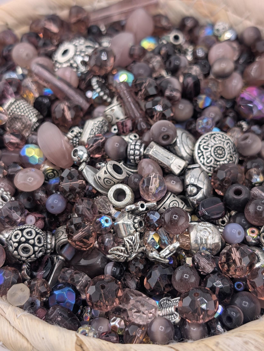 Learise Exclusive "Mullberry Shine Mix" Glass Bead Soup Mix (56g Pkg)