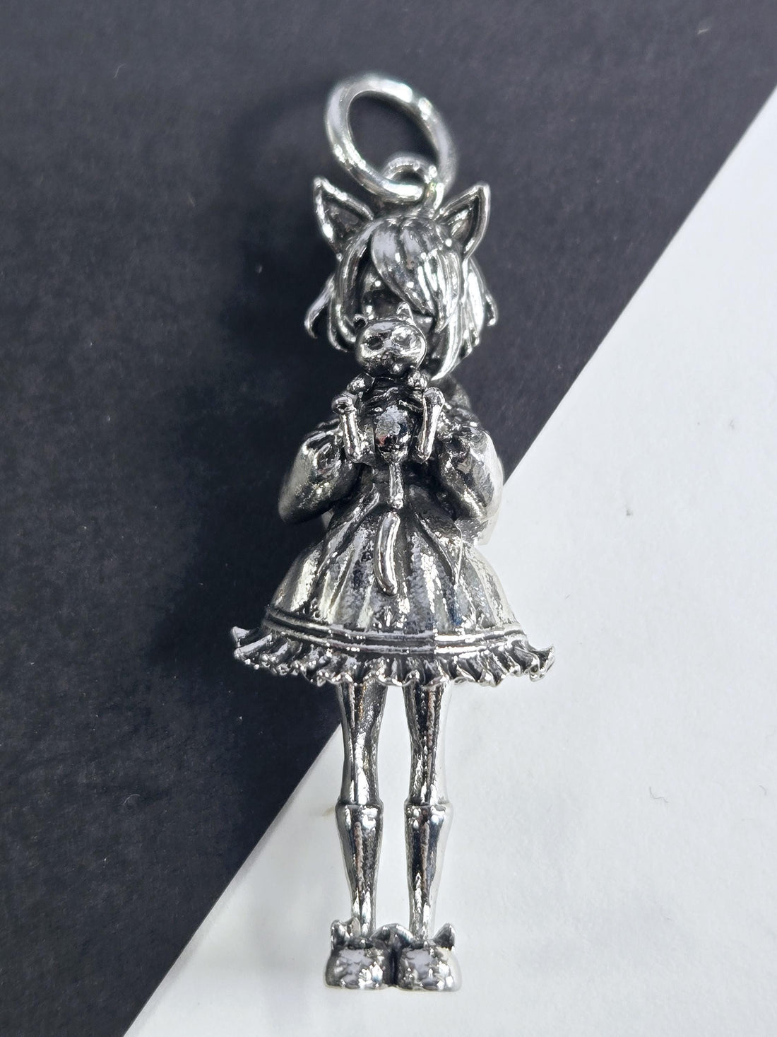 Fantasy Jewelry Pendant: Anime Sci-Fi Style (Silver Plated)