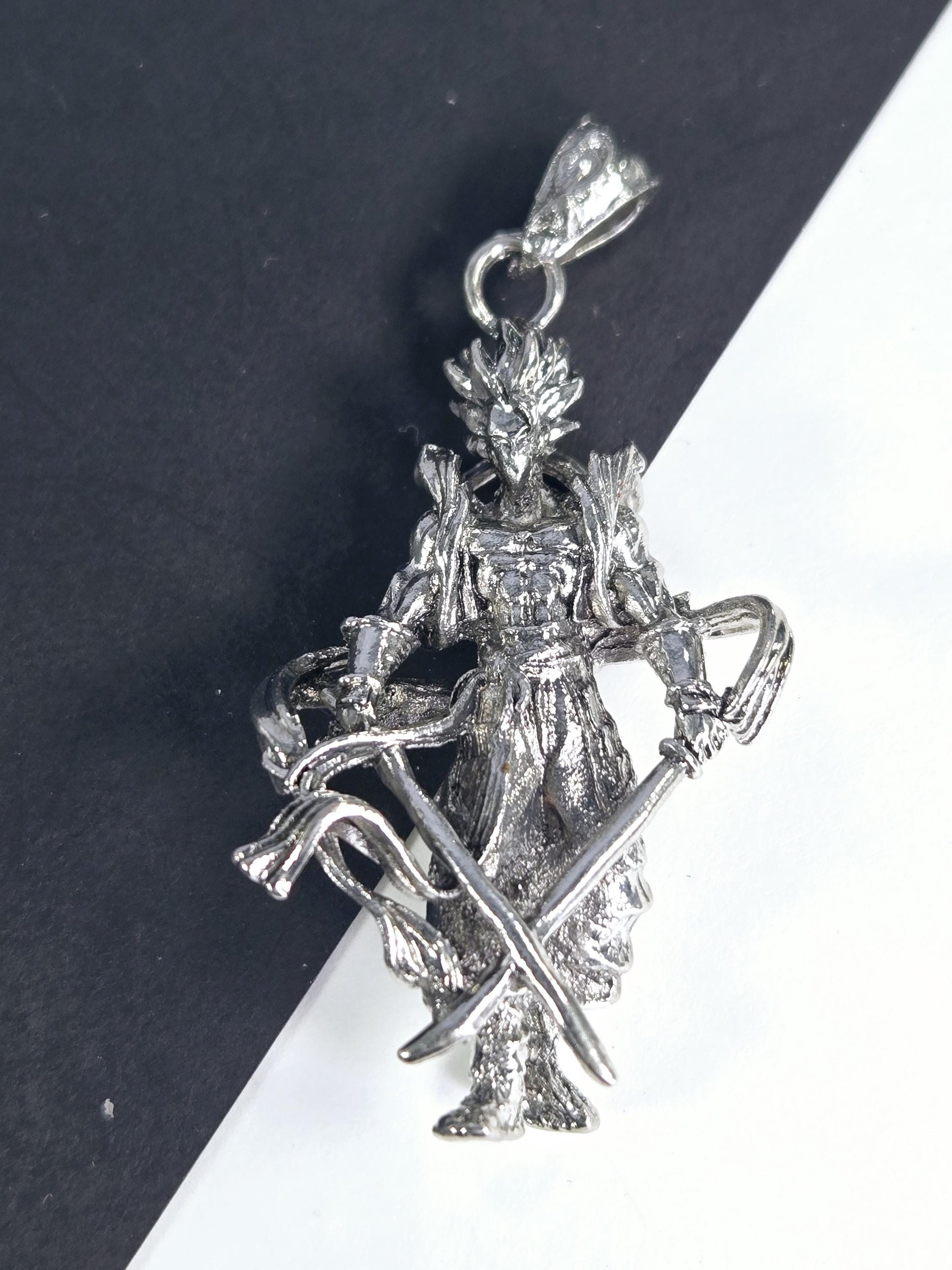 Anime Fantasy Pendant: Silver Plated Cosmic Charm