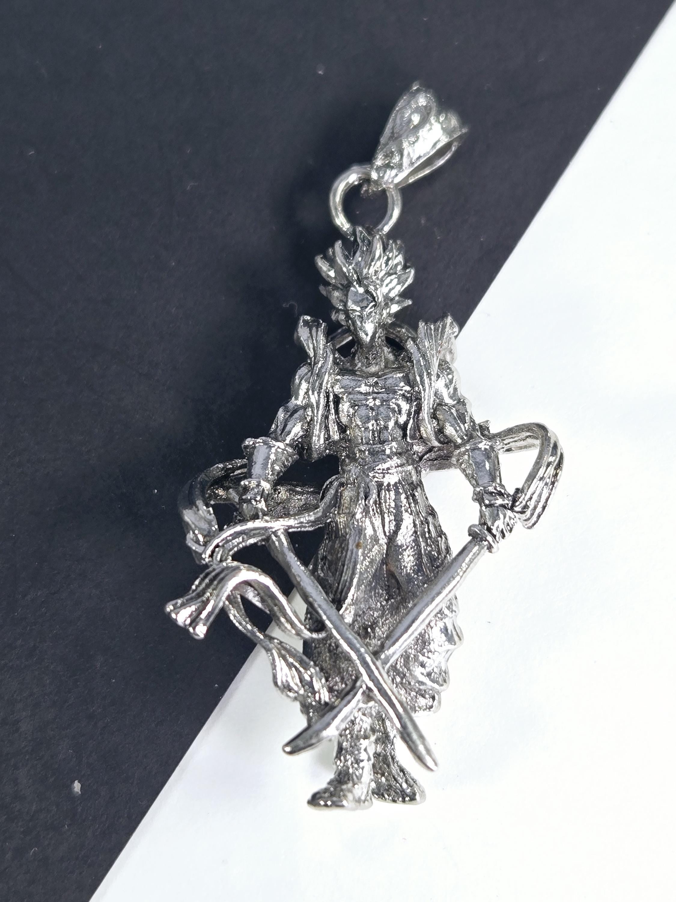 Anime Fantasy Pendant: Silver Plated Cosmic Charm