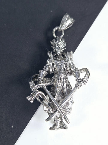 Anime Fantasy Pendant: Silver Plated Cosmic Charm