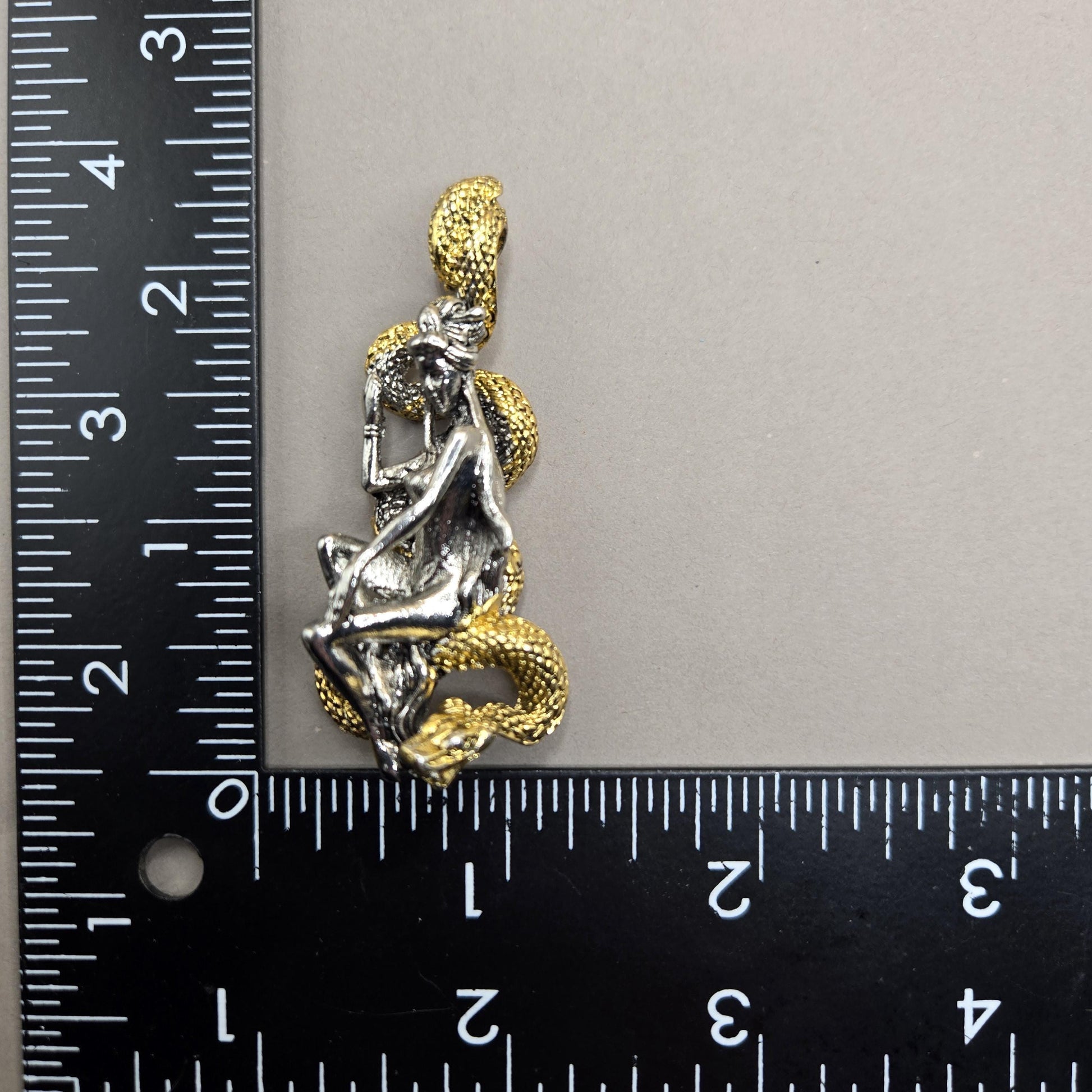 Silver Plated Anime Pendant - Fantasy Angel Wing Charm