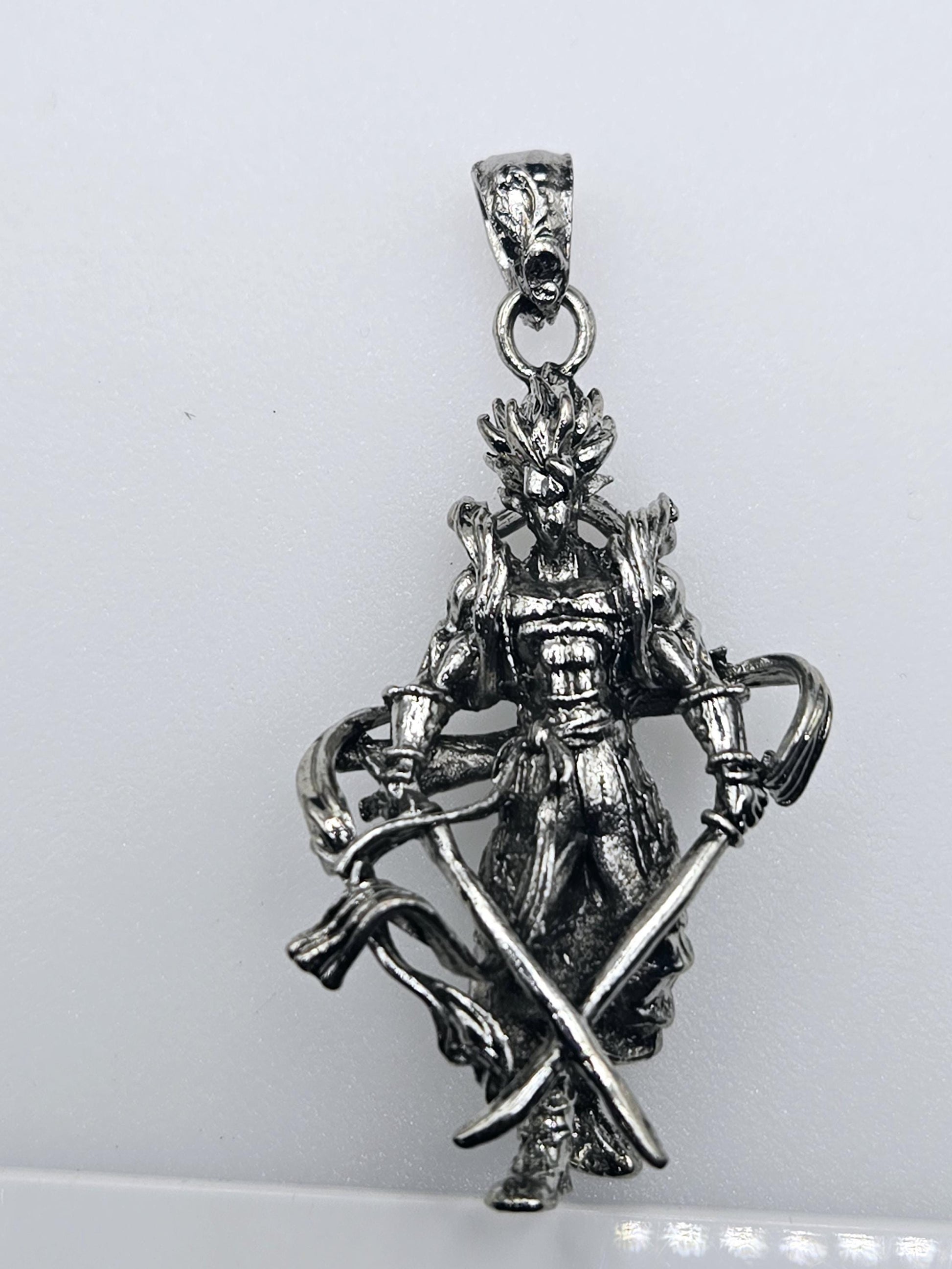 Anime Fantasy Pendant: Silver Plated Cosmic Charm