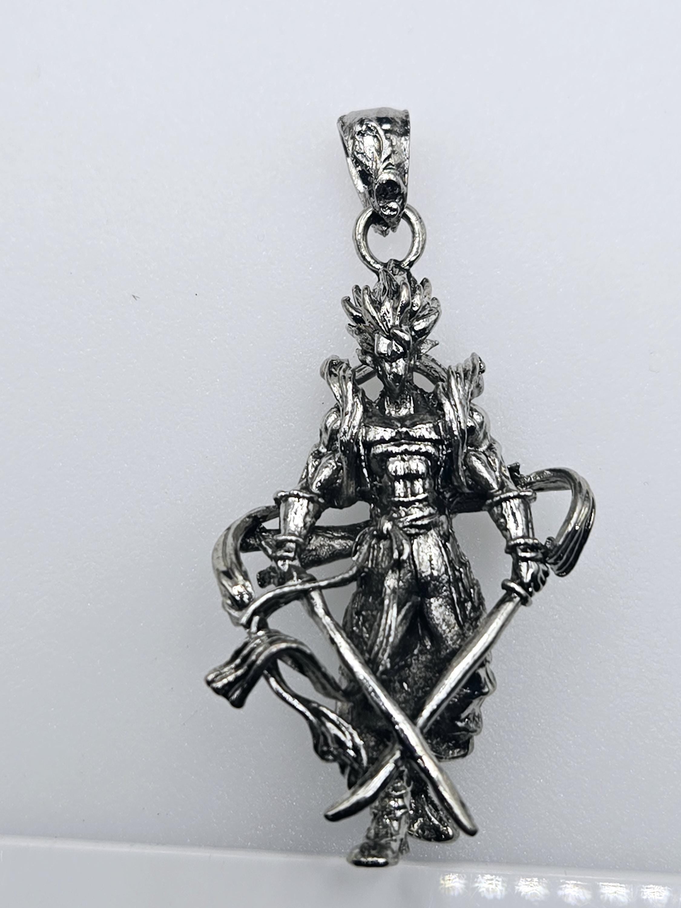 Anime Fantasy Pendant: Silver Plated Cosmic Charm