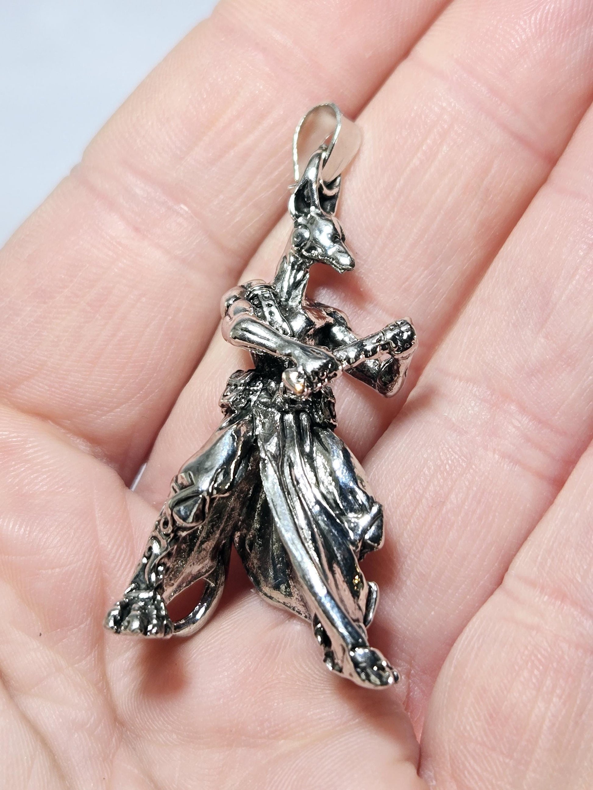 Anime Charm Pendant: Silver Plated Fantasy Design (No Chain Included)