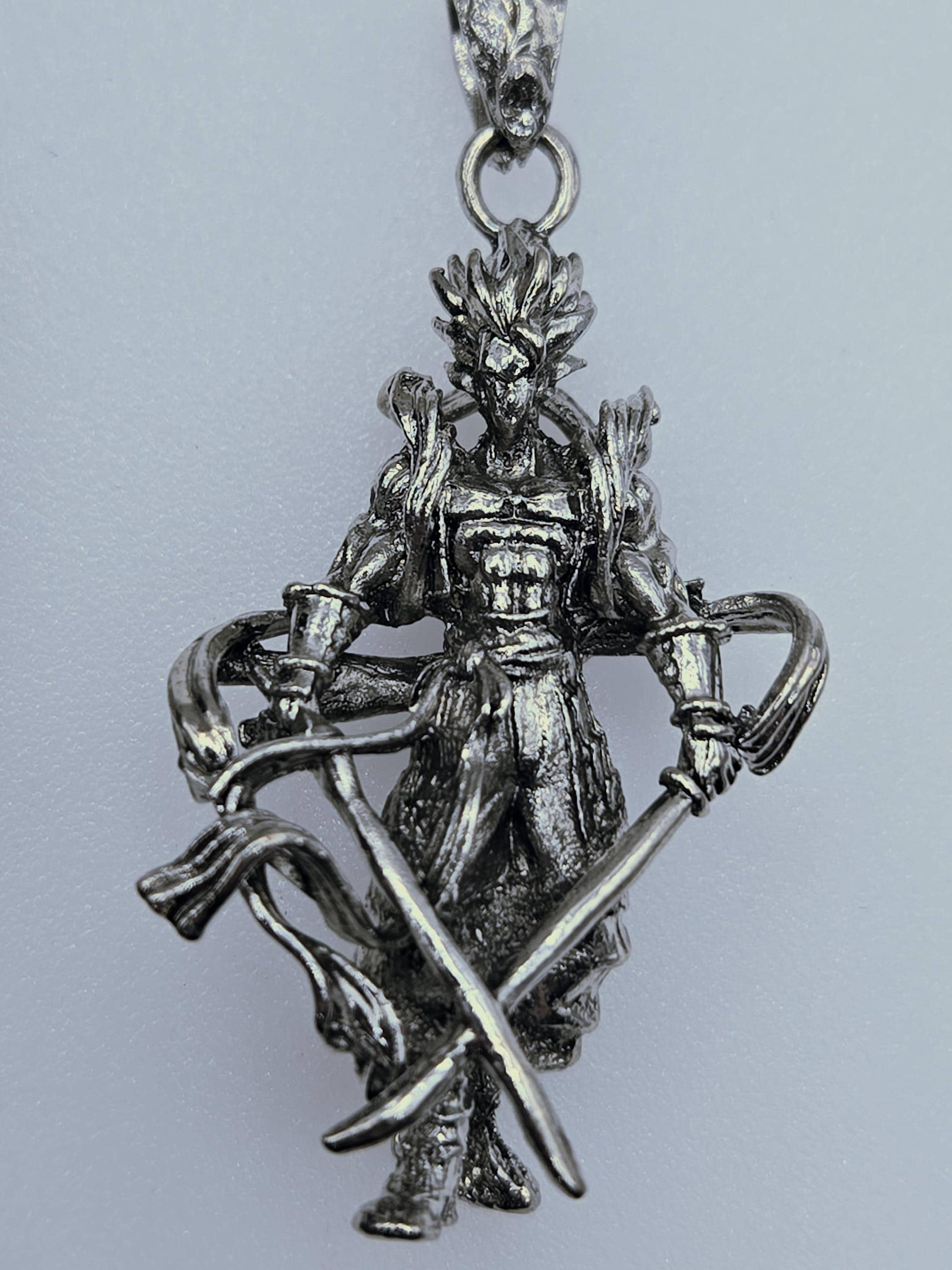 Anime Fantasy Pendant: Silver Plated Cosmic Charm