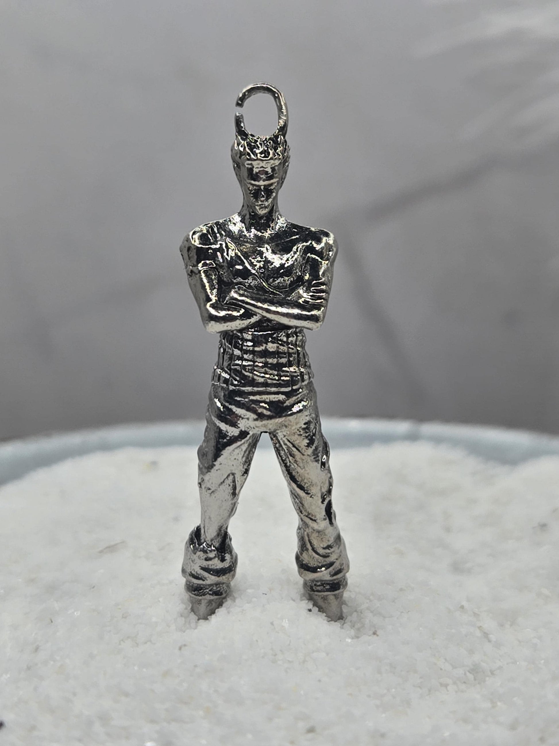 Silver Plated Fantasy Pendant - Gothic Baroque Design for Crafting