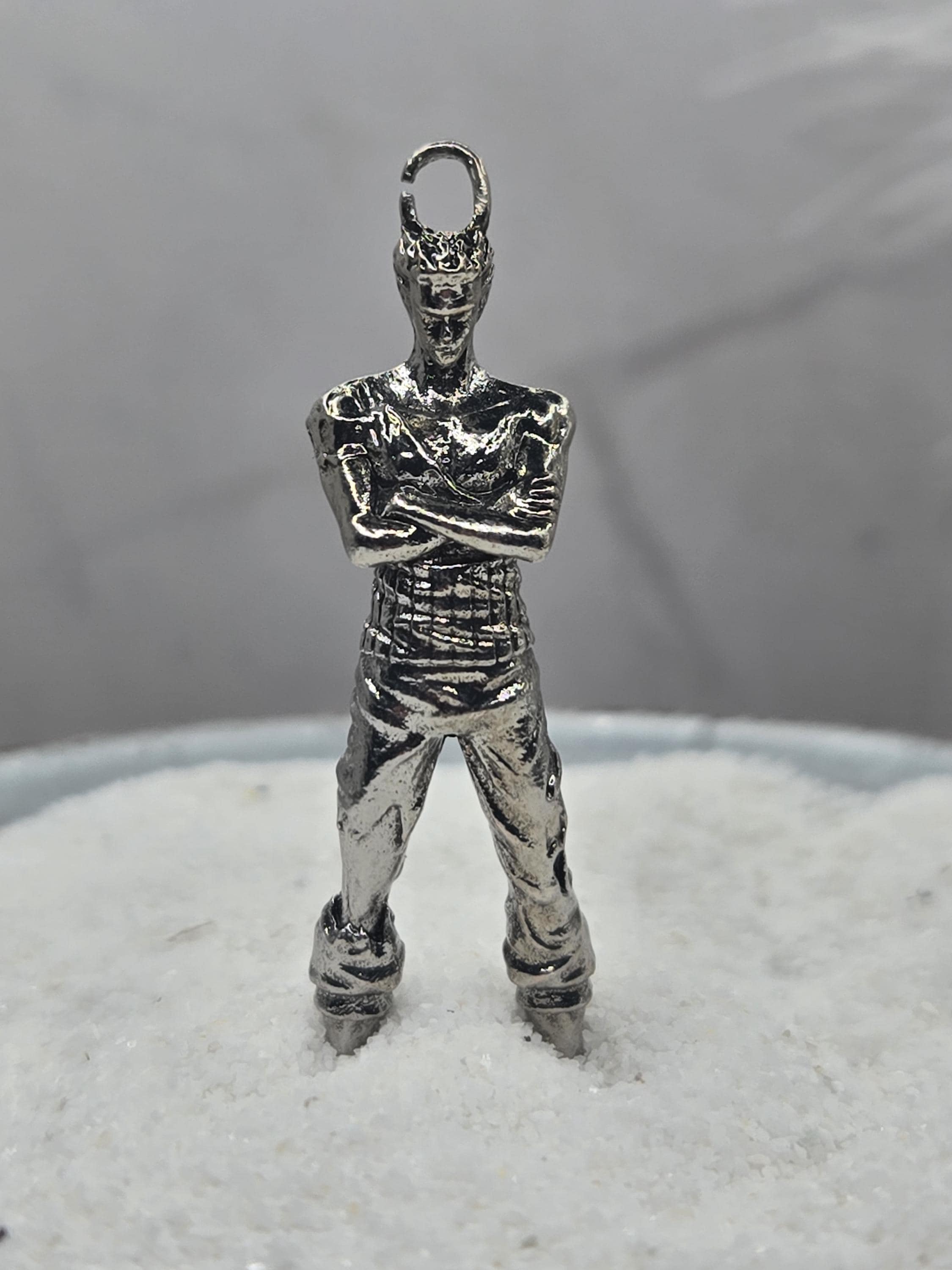 Silver Plated Fantasy Pendant - Gothic Baroque Design for Crafting