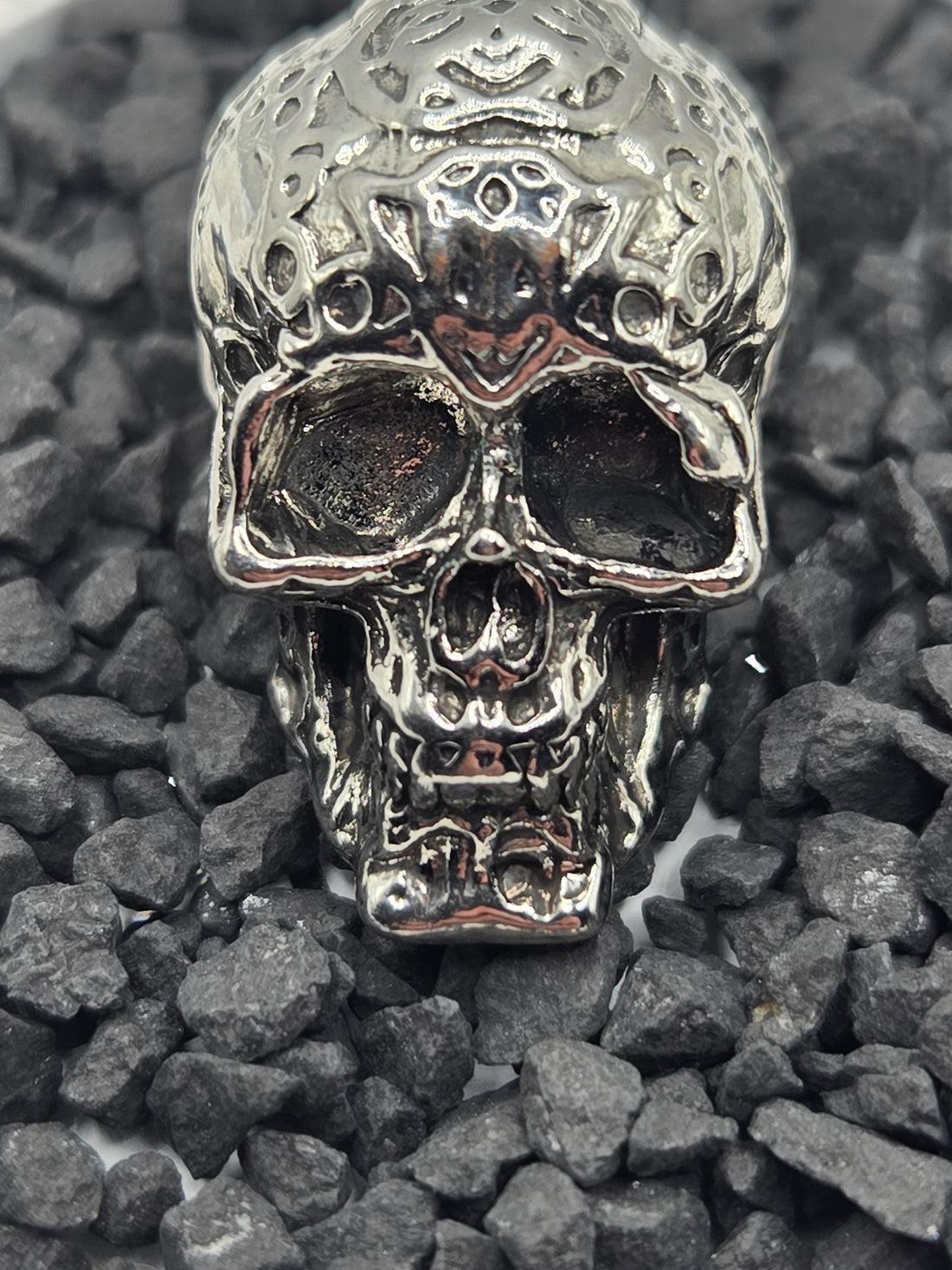 Skull Pendant: Dark Elegance Style (Silver Plated Charm)