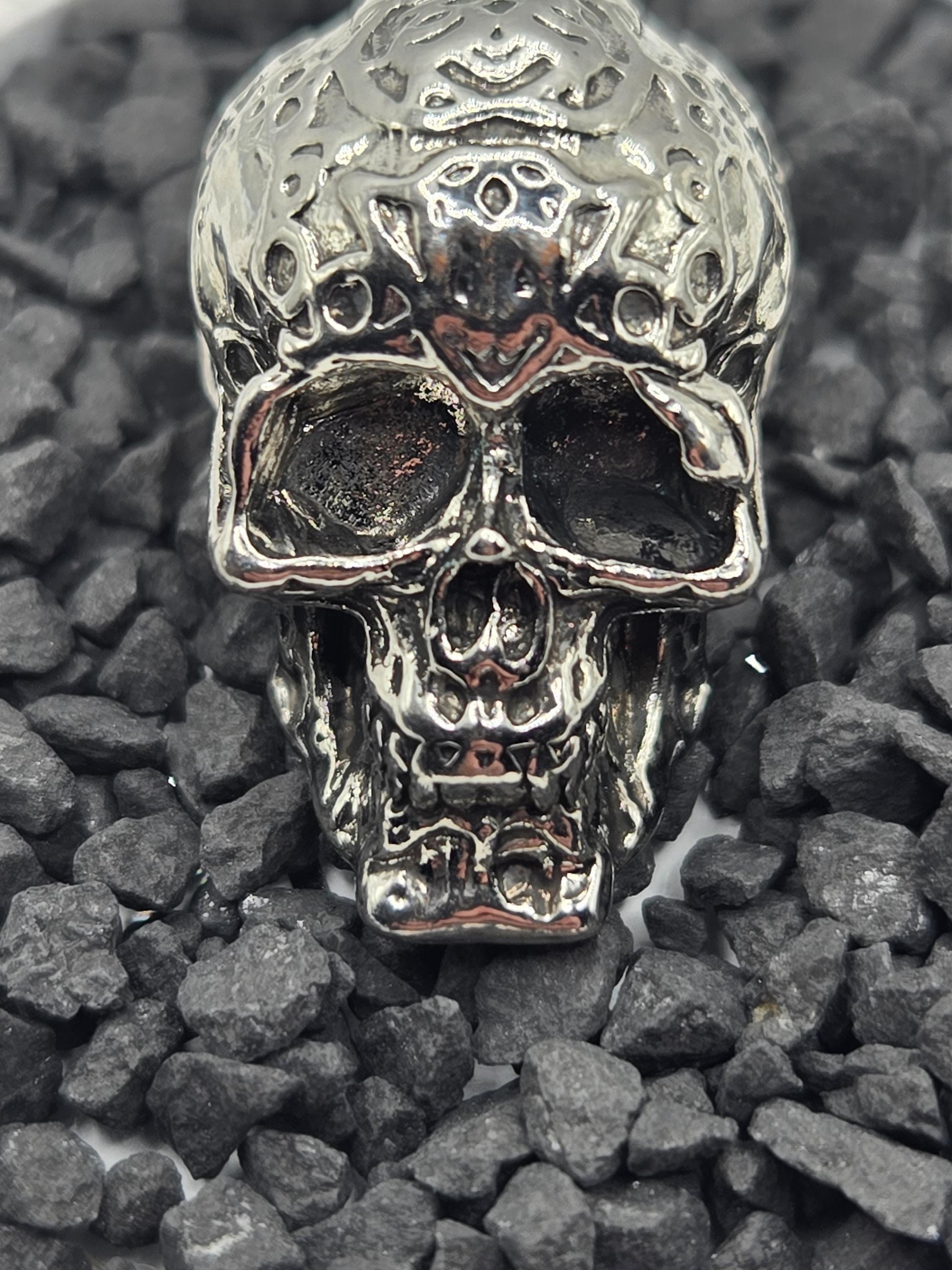 Skull Pendant: Dark Elegance Style (Silver Plated Charm)