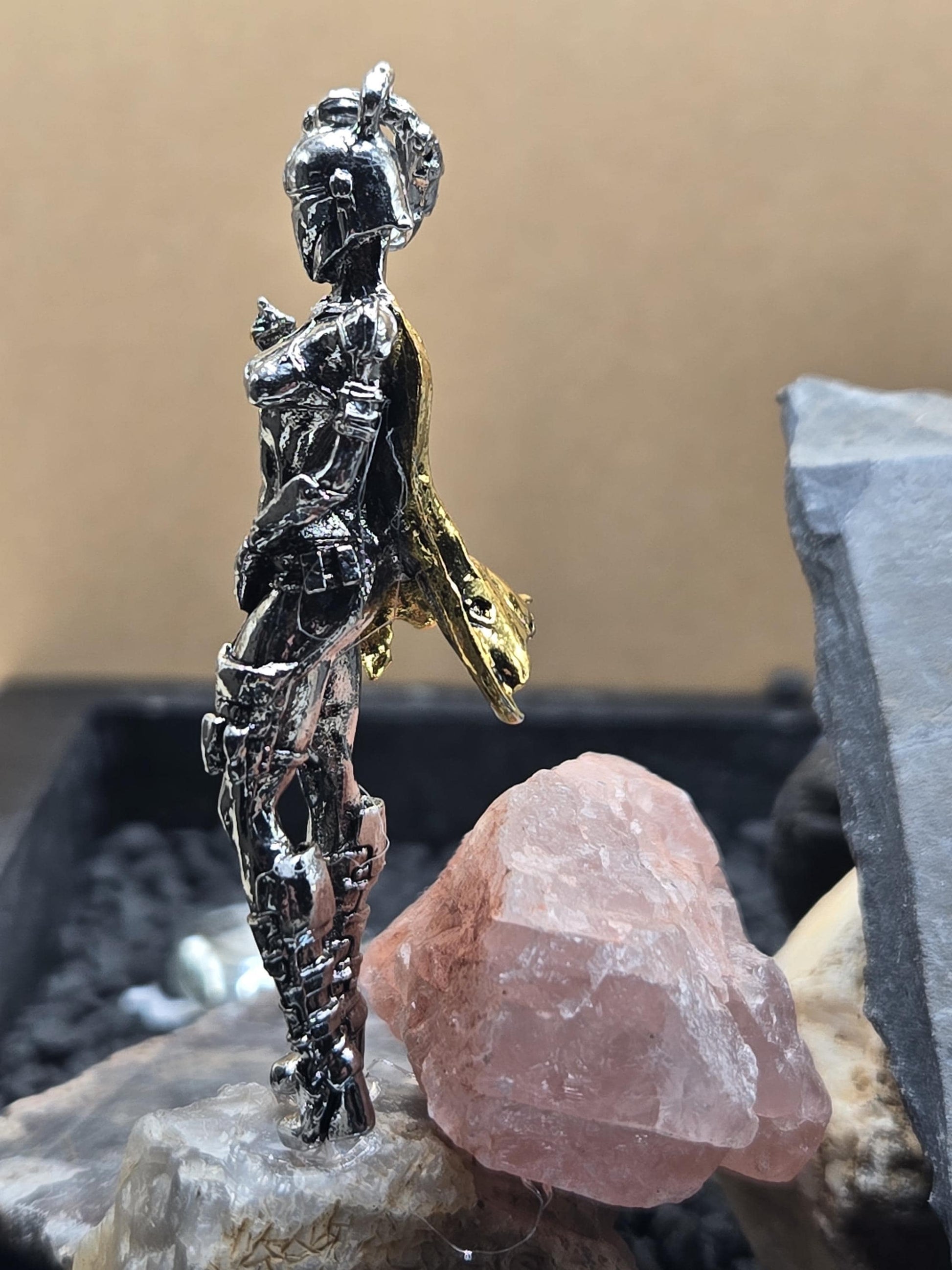 Dark Skull Pendant Charm - Sci-Fi Goth Jewelry Supply