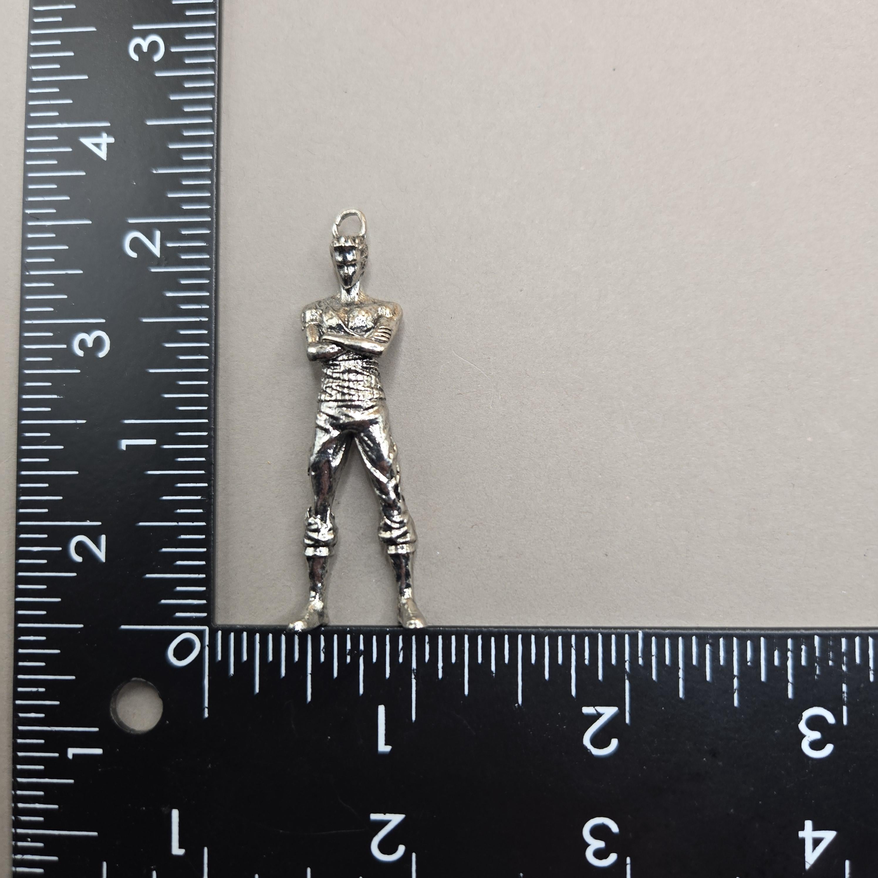 Silver Plated Fantasy Pendant - Gothic Baroque Design for Crafting