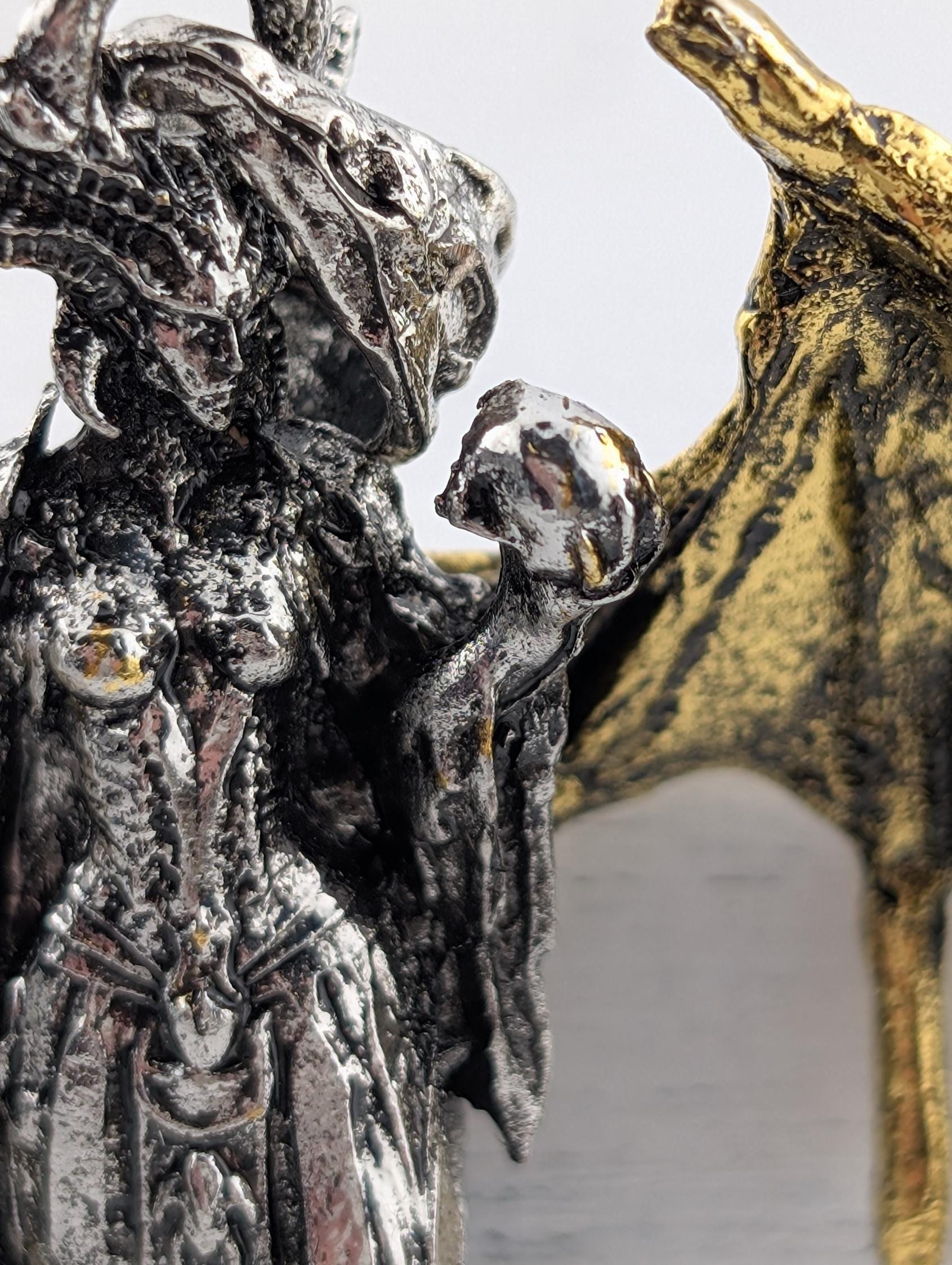 Winged Girl Pendant - Gothic Dance Motif Silver Plated Charm