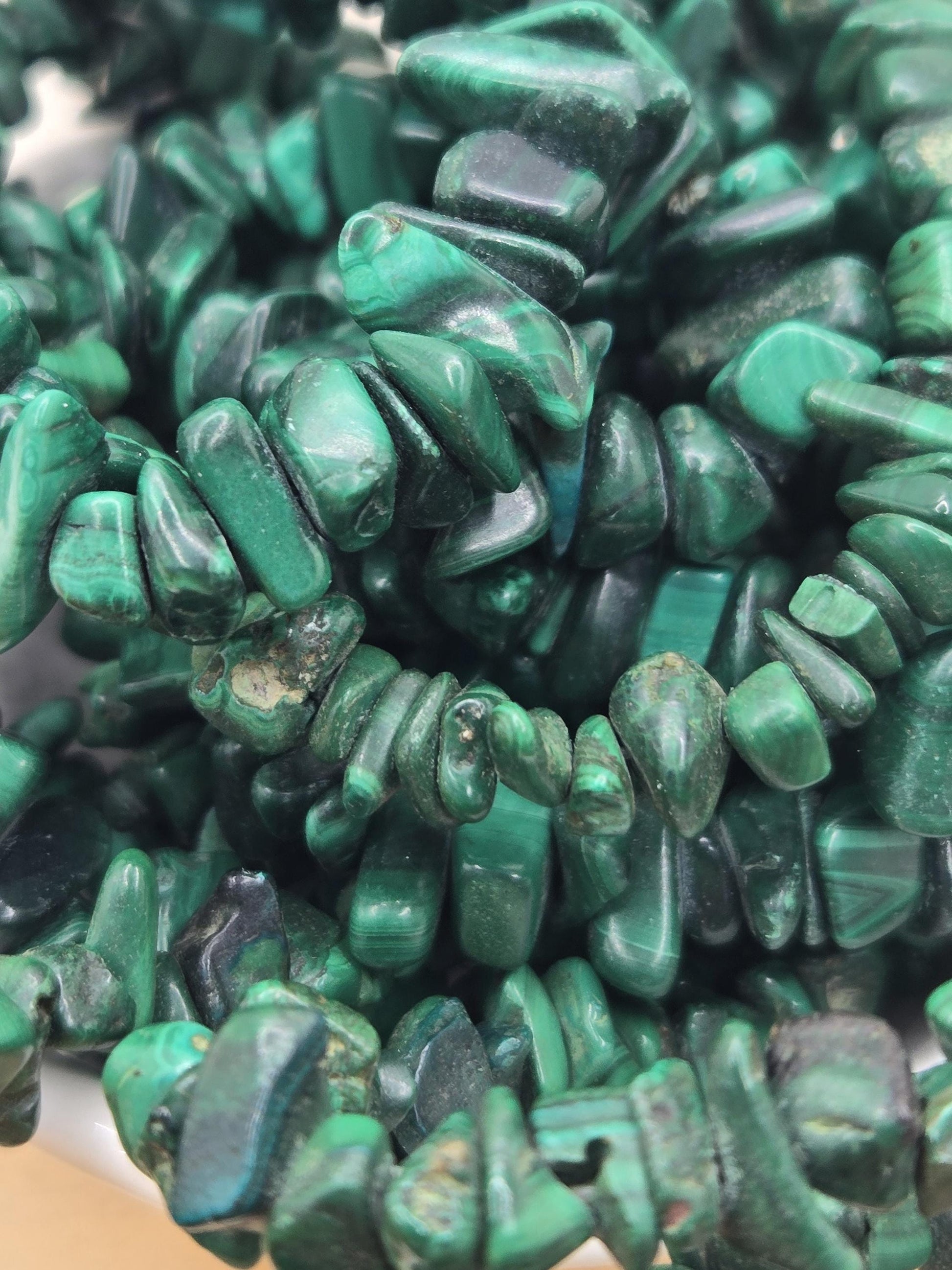 36" AAA Gemstone Chip Beads Strand | Sodalite, Tiger's Eye, Malachite, Peridot, Citrine, Amber | Bulk Jewelry Making Supplies