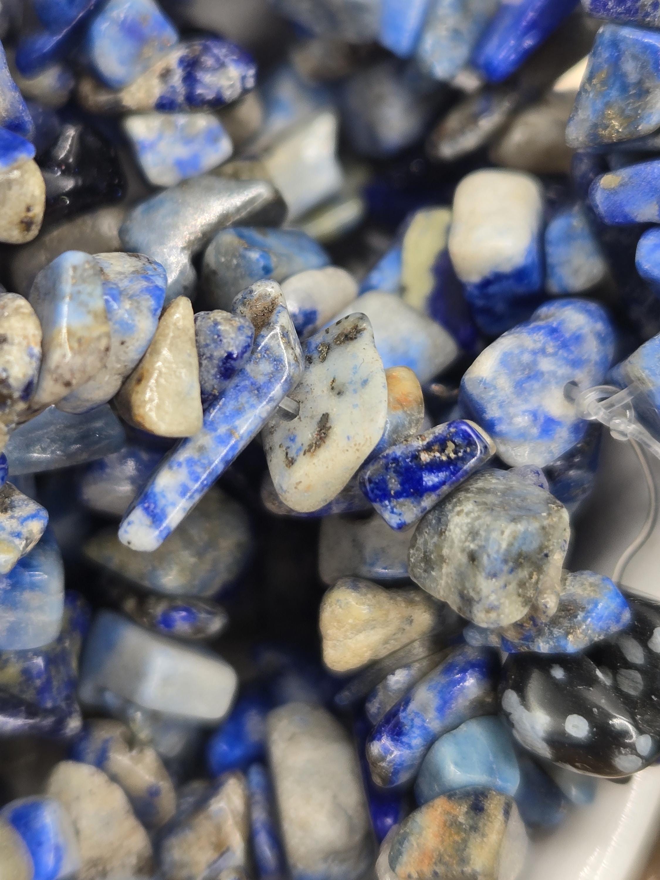 36" AAA Gemstone Chip Beads Strand | Sodalite, Tiger's Eye, Malachite, Peridot, Citrine, Amber | Bulk Jewelry Making Supplies