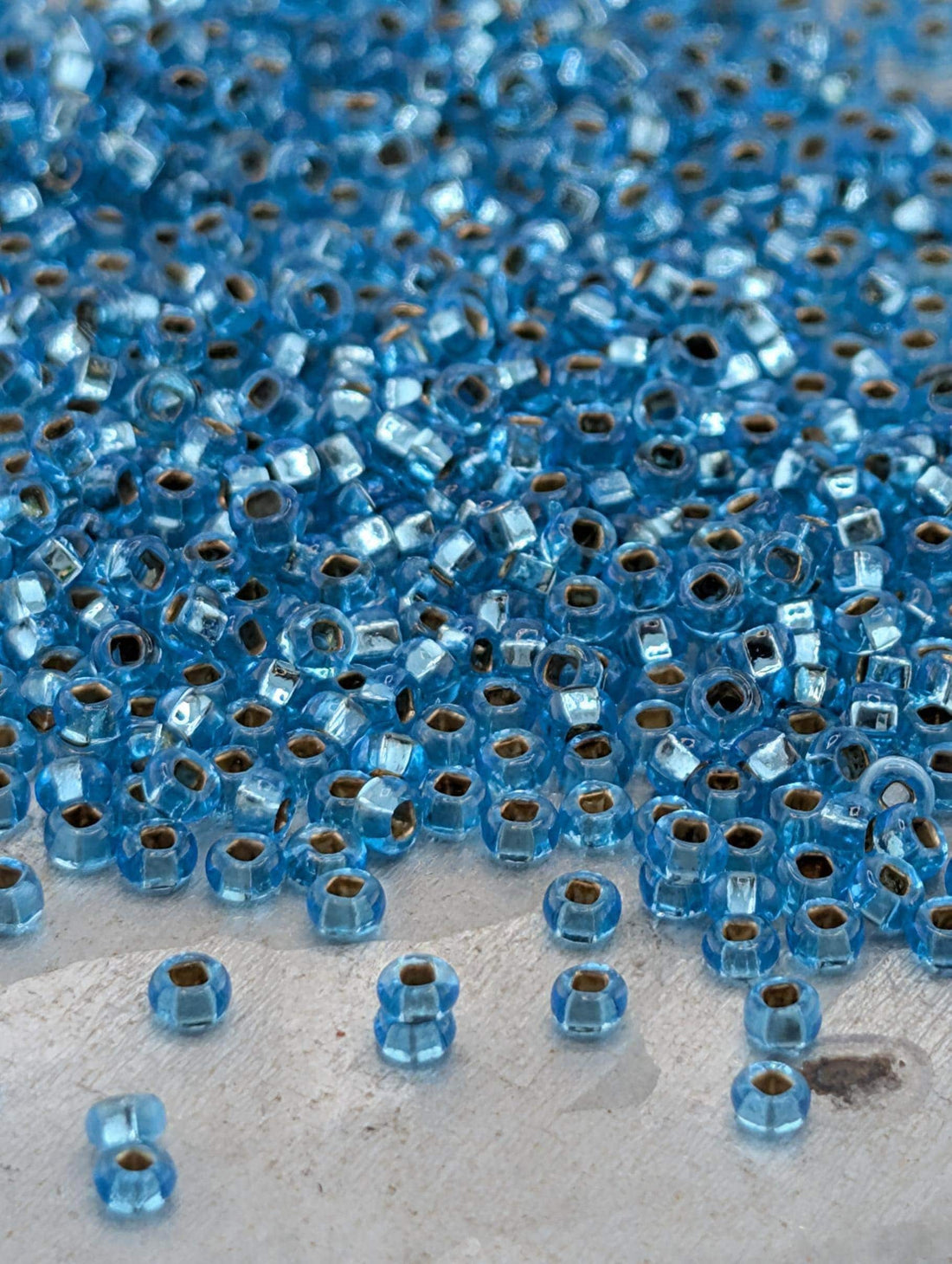 Seed Beads: Preciosa-Ornela Transparent Sea Blue - Size 10/0, 15g Package