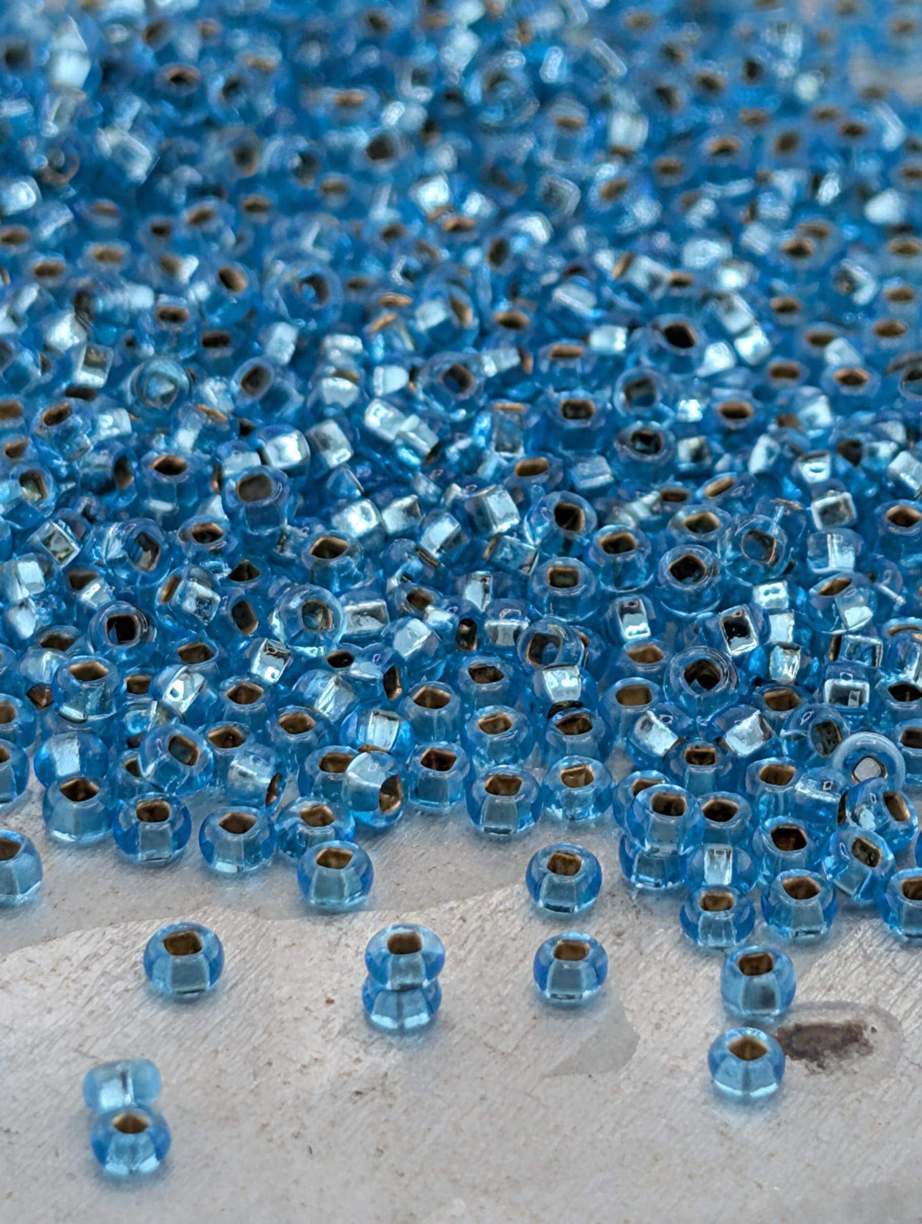 Seed Beads: Preciosa-Ornela Transparent Sea Blue - Size 10/0, 15g Package