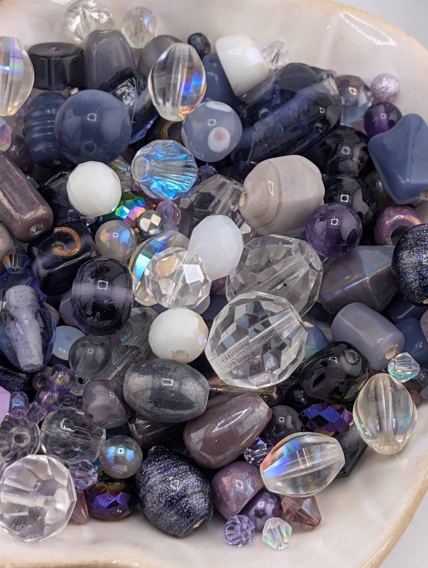 Exclusive "Plum Crazy" Bead Mix: Colorful DIY Jewelry Making Supplies (30g Pkg)