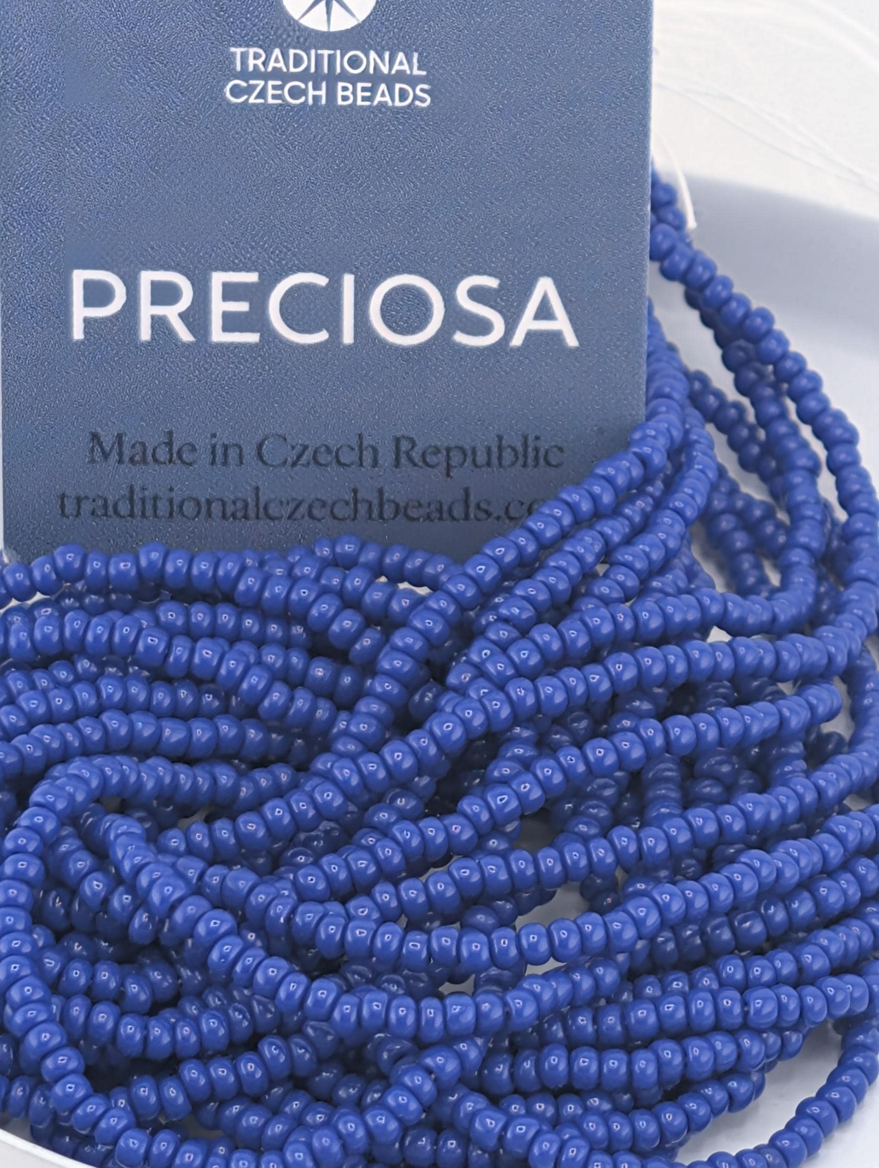 Preciosa Glass Beads Size Eleven Czech Seed Beads Purple Color Opaque Finish Six String Hank Beading Material Jewelry Making Supply Project Component Quality Craft Supply Vibrant Color Beads Consistent Size Bead Weaving Material Embroidery