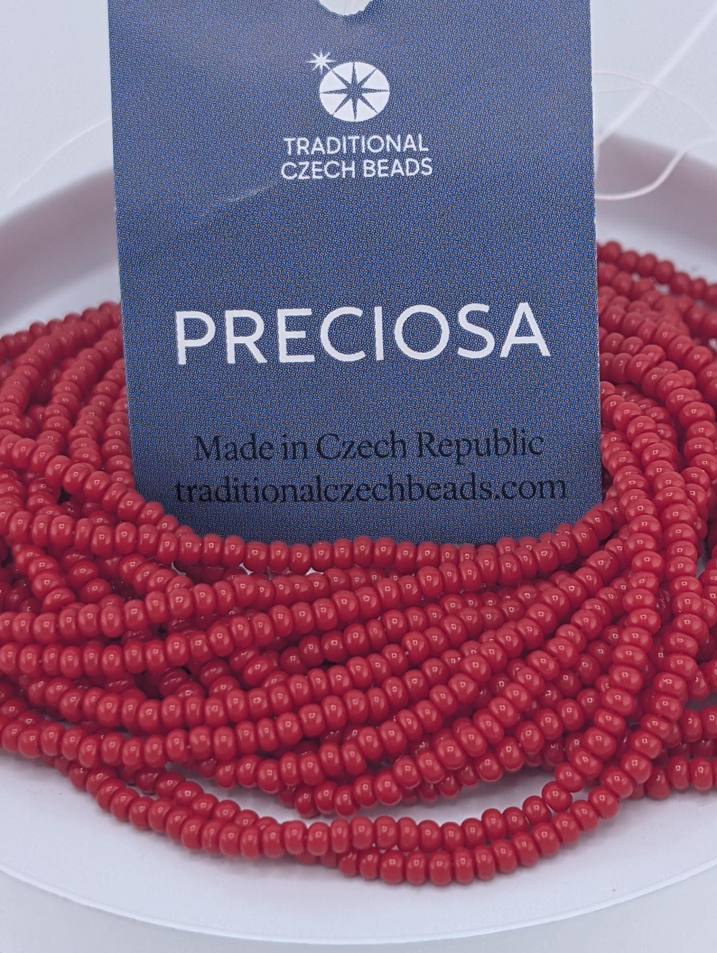 Jewelry Making Supply Czech Seed Beads Purple Glass Beads Preciosa Quality Size Eleven Beads Six String Hank Beading Material Project Component Vibrant Color Supply Consistent Size Beads Quality Craft Material Bead Weaving Supply Embroidery