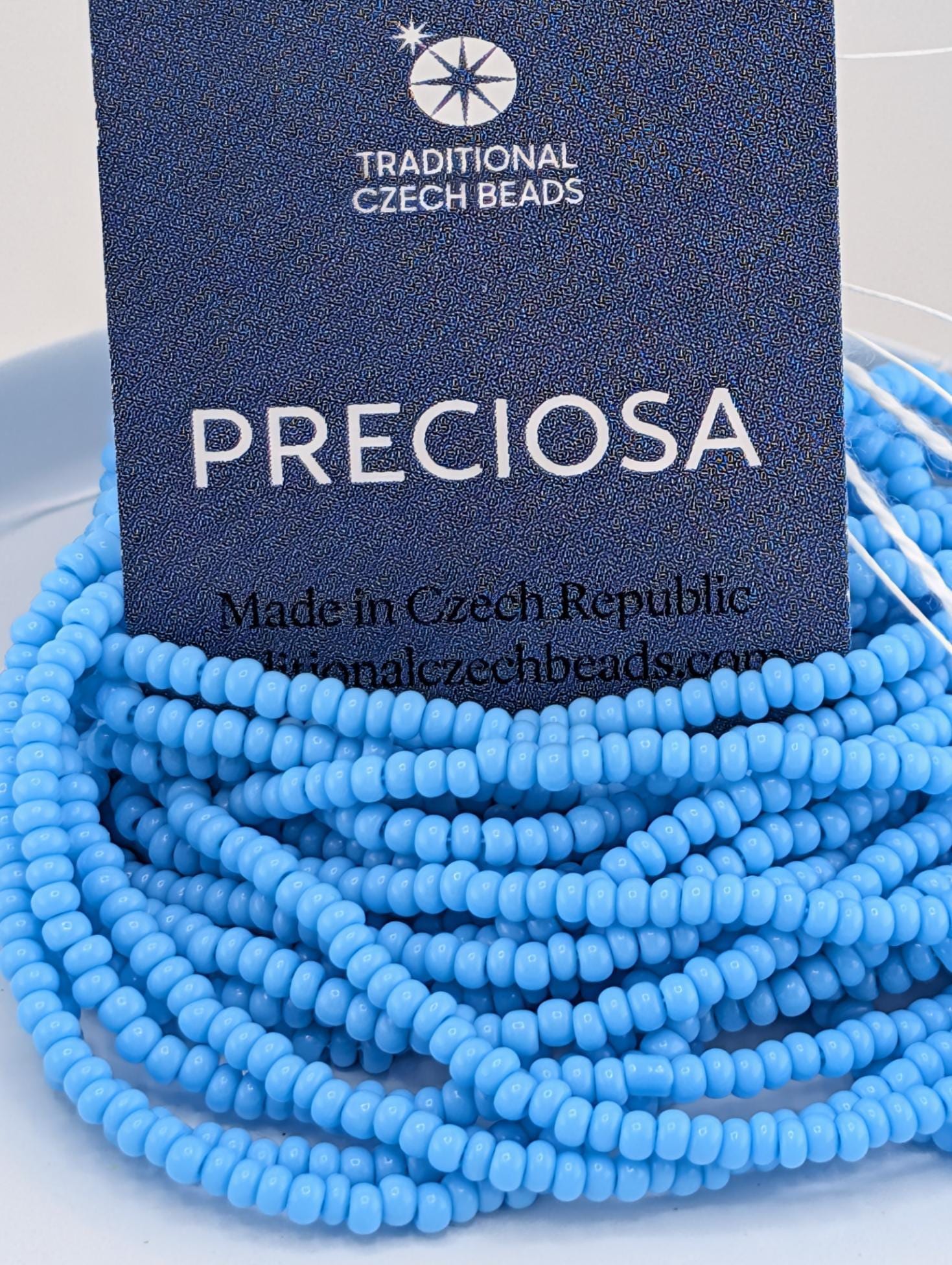 Preciosa-Ornela Purple Seed Beads, Size 11 (Six-String Hank)