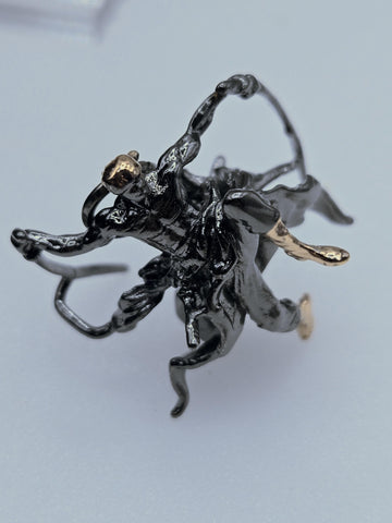 Anime Sci-Fi Pendant: Silver Tiny Fantasy Charm - Layering Jewelry