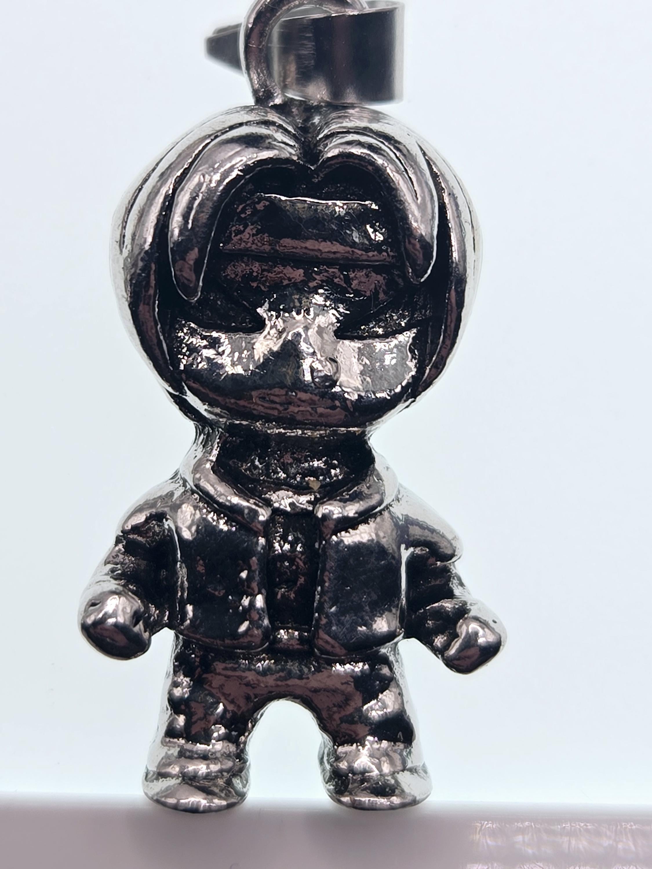 Anime Fantasy Pendant, Silver Plated Zinc Alloy (Lightweight, DIY Friendly)