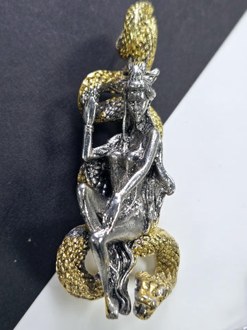 Silver Plated Anime Pendant - Fantasy Angel Wing Charm