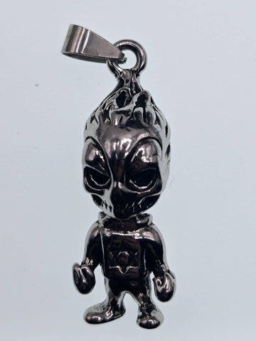 Fallen Angel Pendant: Silver Plated Anime Sci-Fi - Lightweight Charm