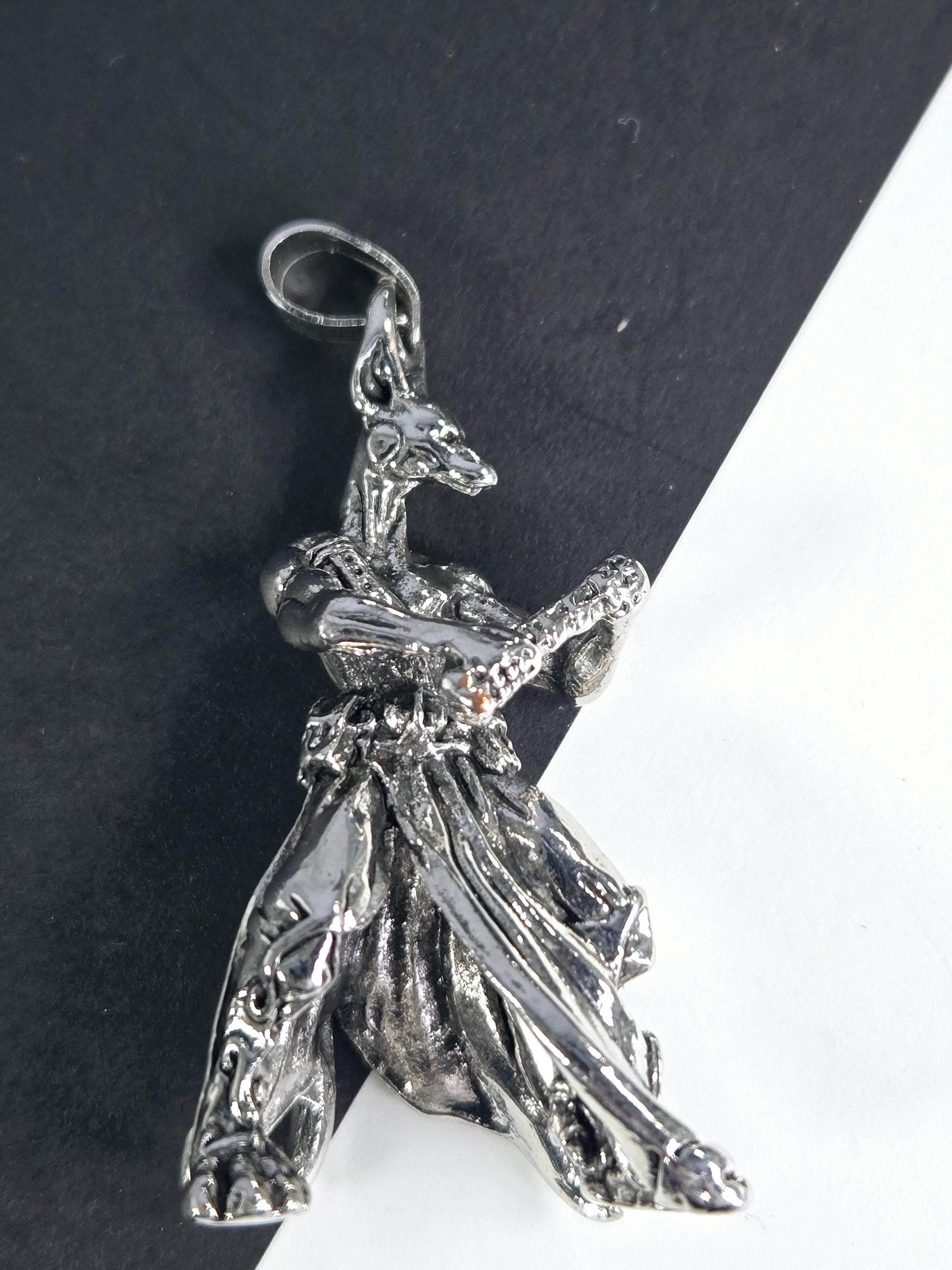 Anime Charm Pendant: Silver Plated Fantasy Design (No Chain Included)