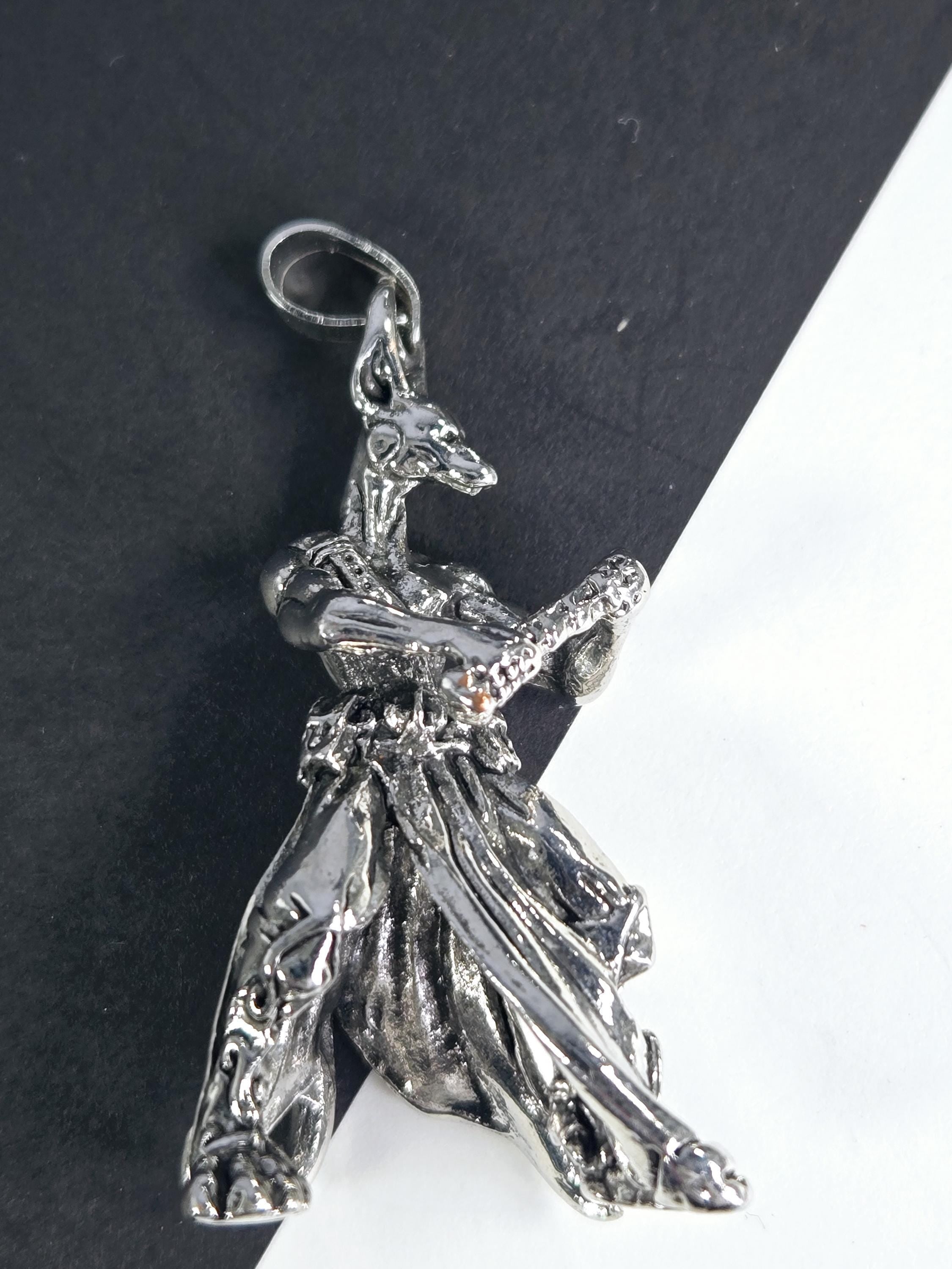 Anime Charm Pendant: Silver Plated Fantasy Design (No Chain Included)